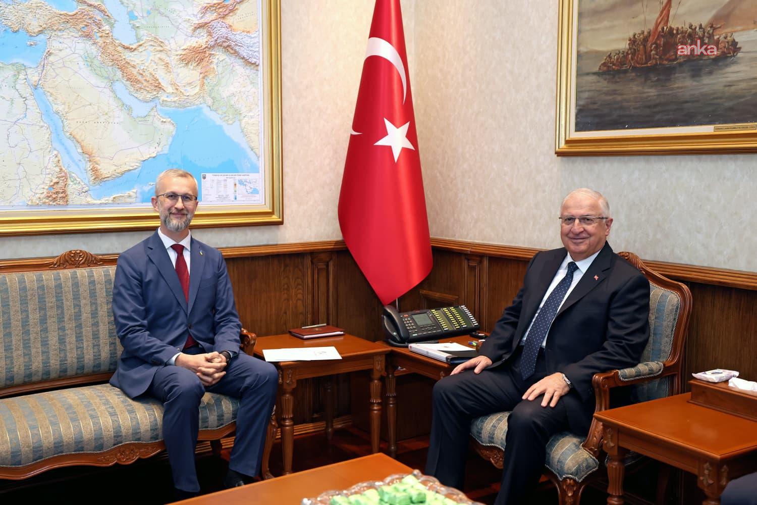 Milli Savunma Bakanı Güler, Ukrayna'nın Ankara Büyükelçisi Celal'i kabul etti