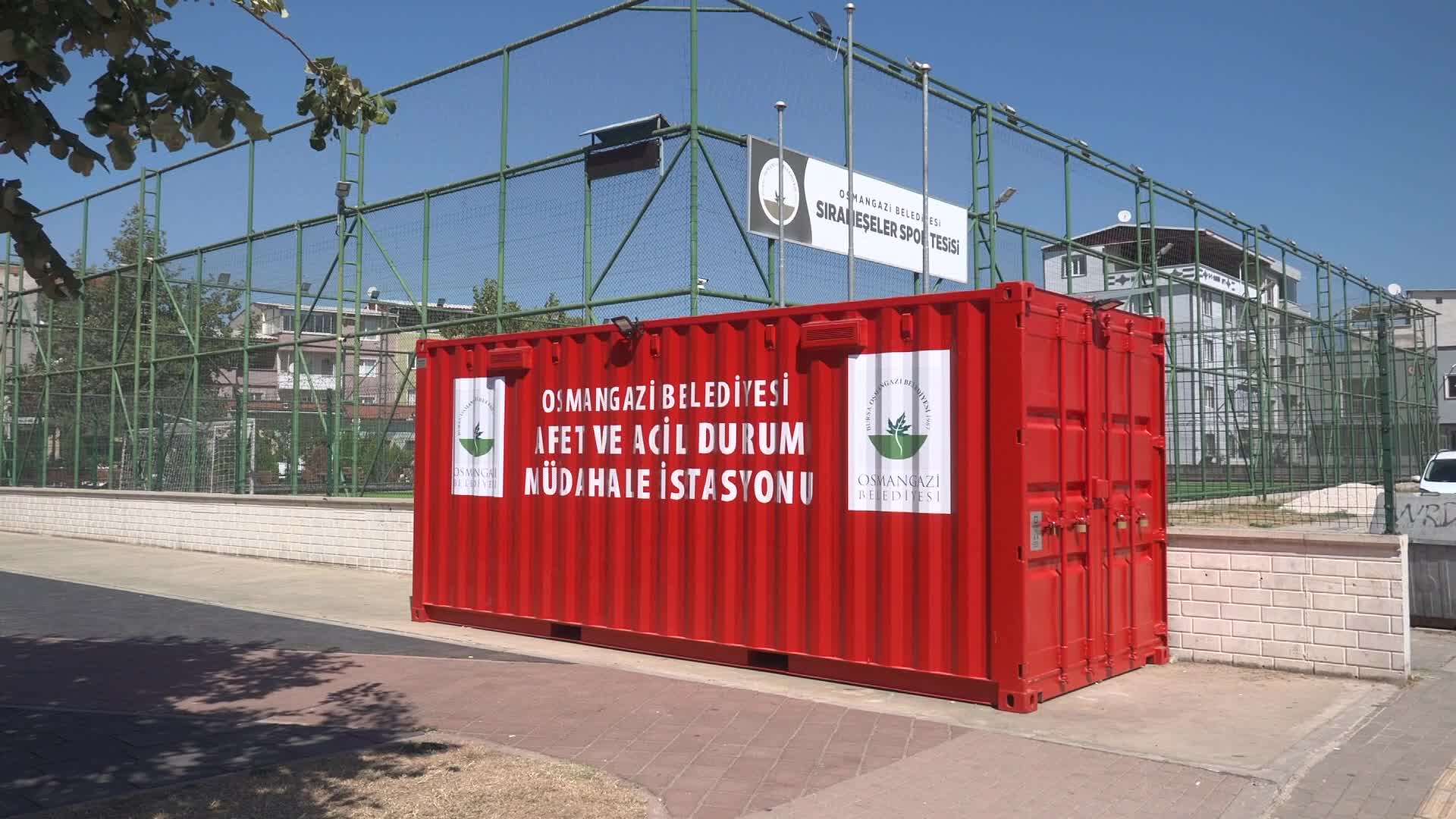 Osmangazi Belediyesi, Sırameşeler’e Afet ve Acil Durum Müdahale İstasyonu kurdu