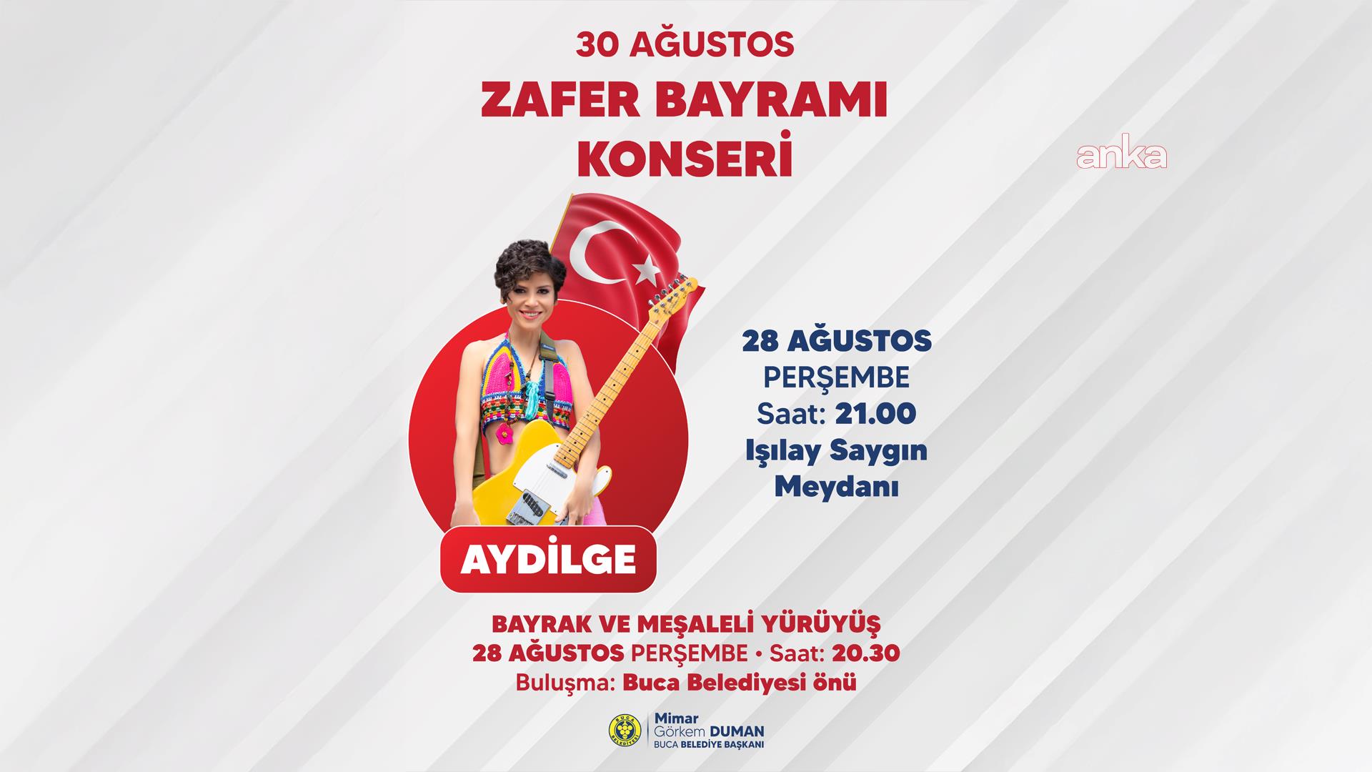 Buca Zafer Bayramı’nı Aydilge konseriyle kutlayacak