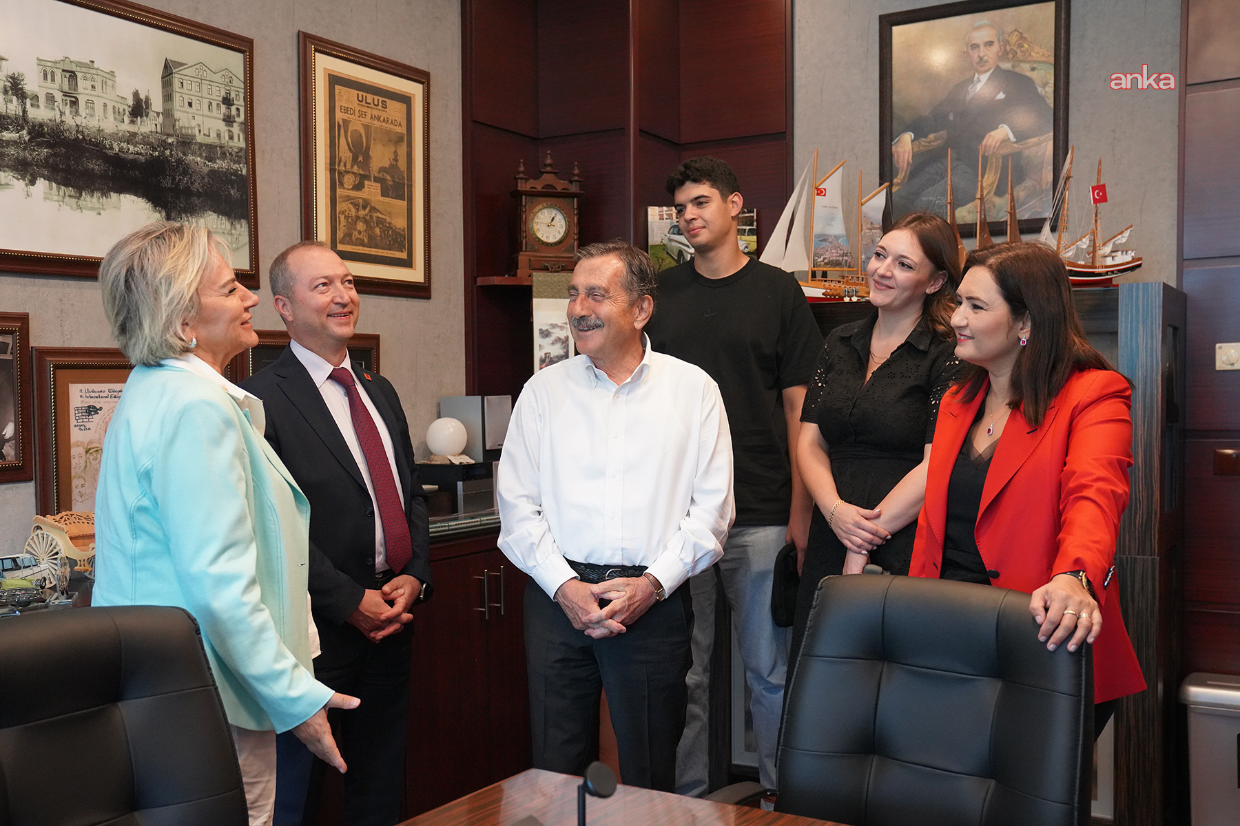 CHP heyetinden Tepebaşı Belediye Başkanı Ataç’a ziyaret