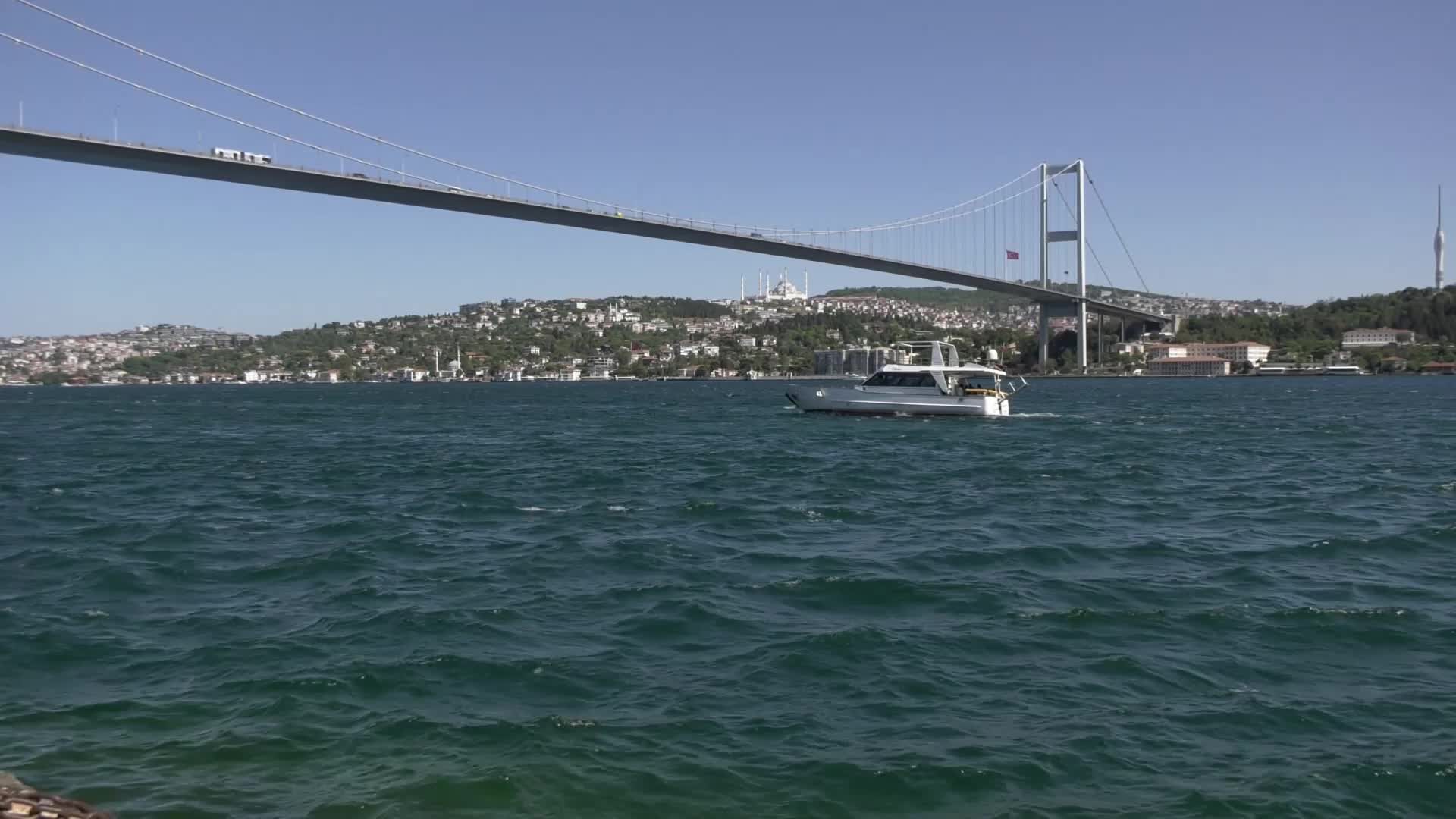 İstanbul Boğazı'nda kaybolan Rus yüzme antrenörünü arama çalışmaları devam ediyor