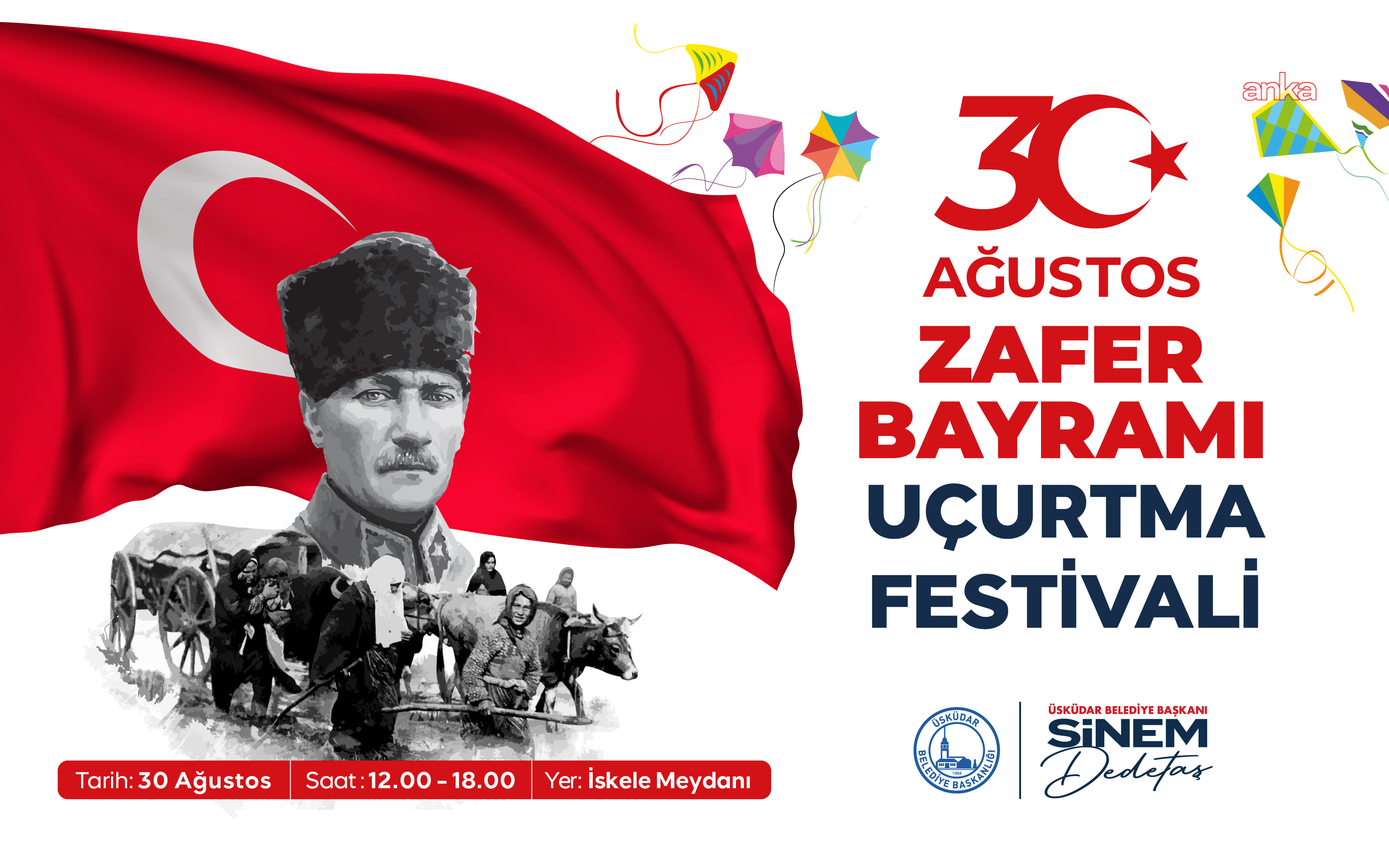 Üsküdar'da 30 Ağustos Zafer Bayramı coşkuyla kutlanacak