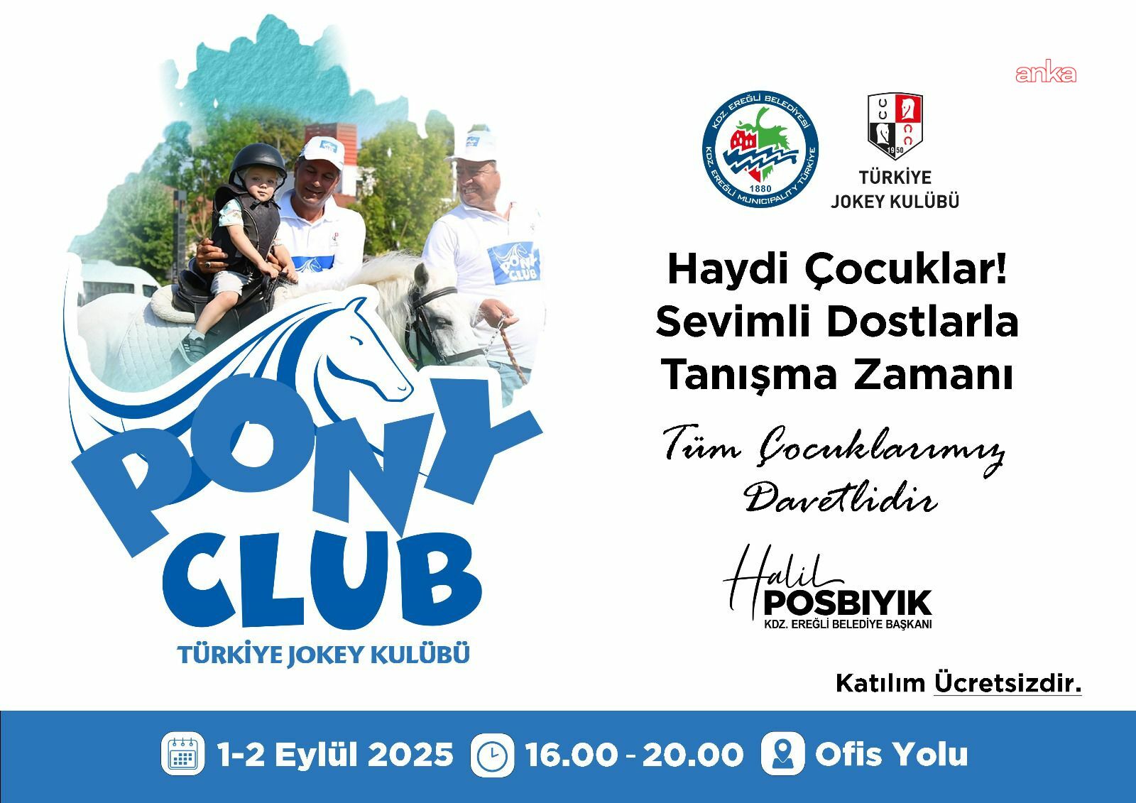 "Pony Club" Karadeniz Ereğli’de çocuklarla buluşuyor