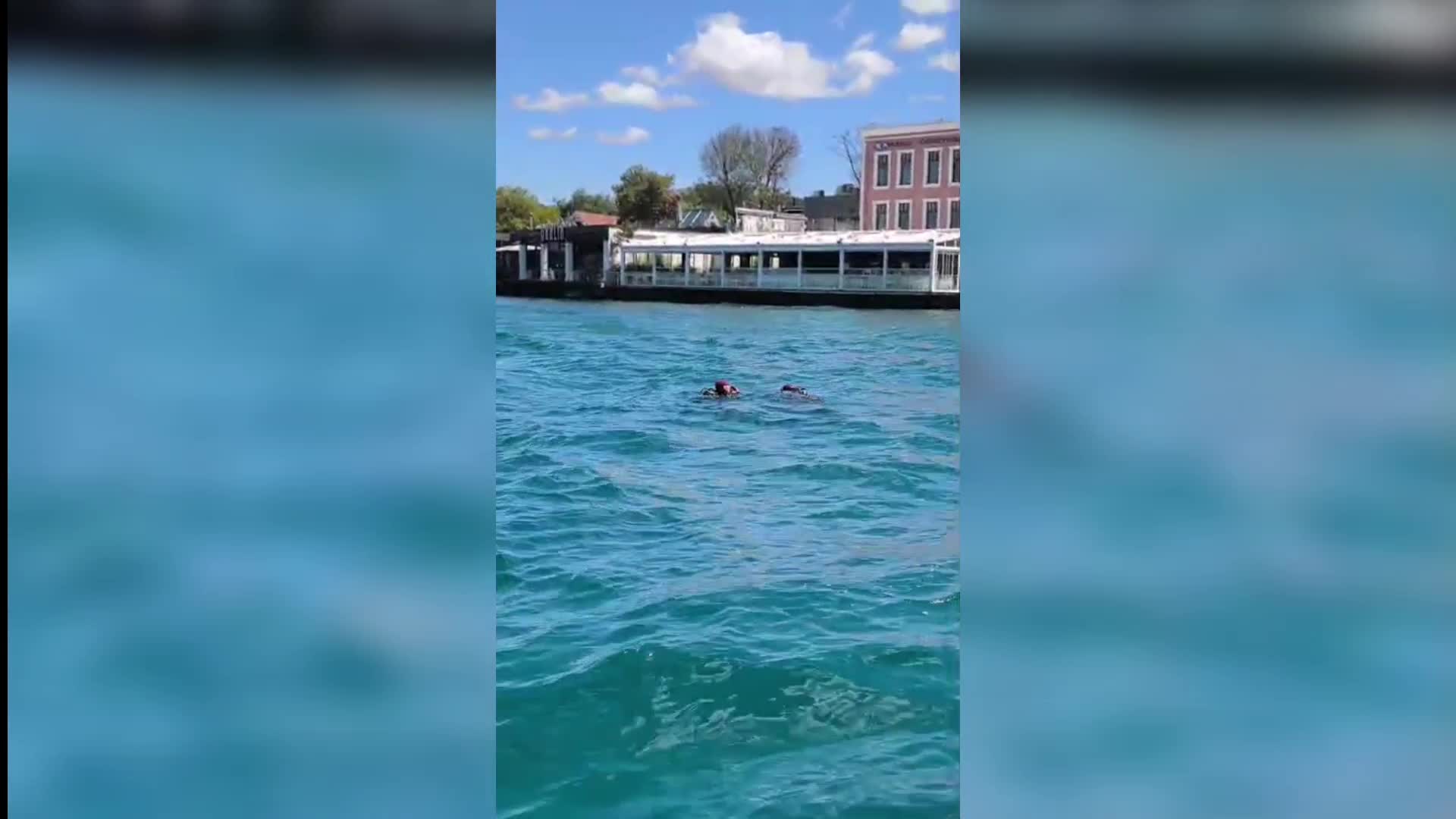 Boğazda kaybolan yüzücü için arama calışmaları sürüyor
