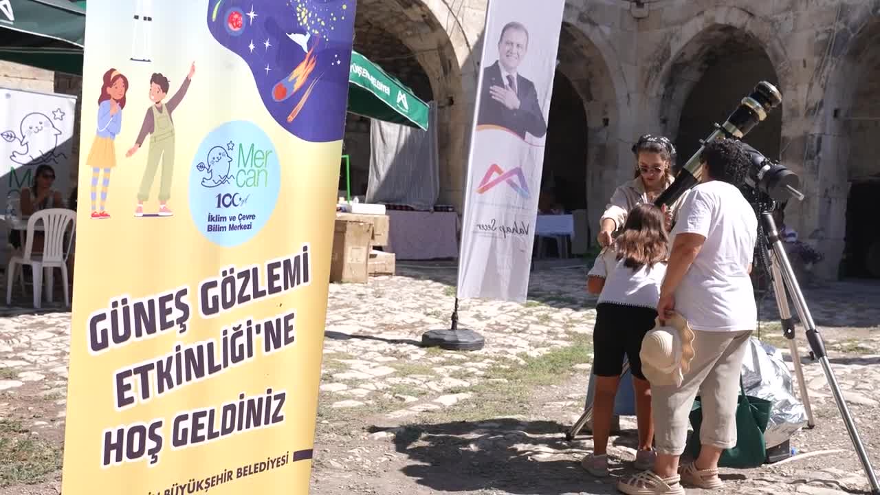 “Gökyüzü Hepimizin, Bilim Her Yerde” projesi, Mersin’in ilçelerinde devam ediyor