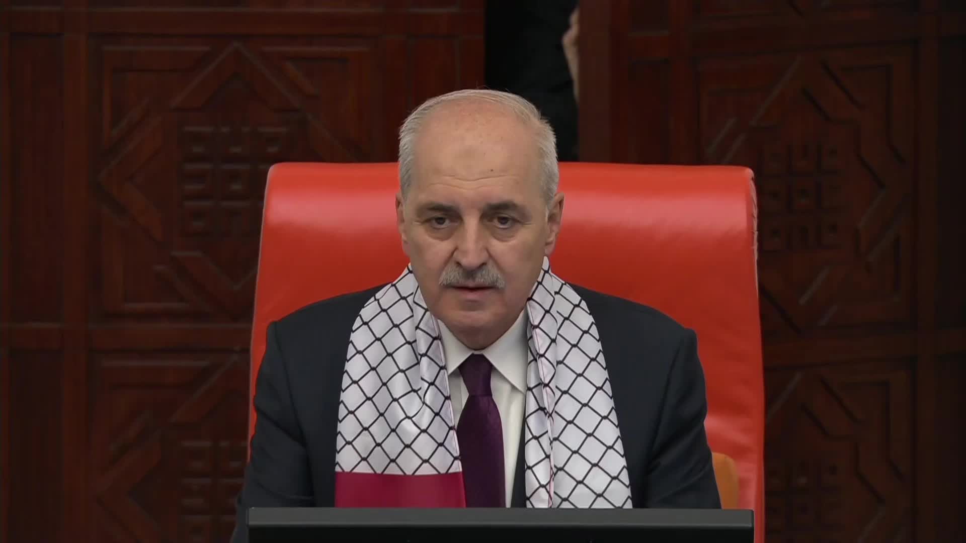 TBMM Genel Kurulu Gazze için olağanüstü toplandı... Numan Kurtulmuş: "Bugün somut adımlar atılmasını ve İsrail soykırım politikalarından dönene kadar, BM dahil tüm uluslararası kuruluşlardaki üyeliklerinin askıya alınmasını teklif ediyorum"