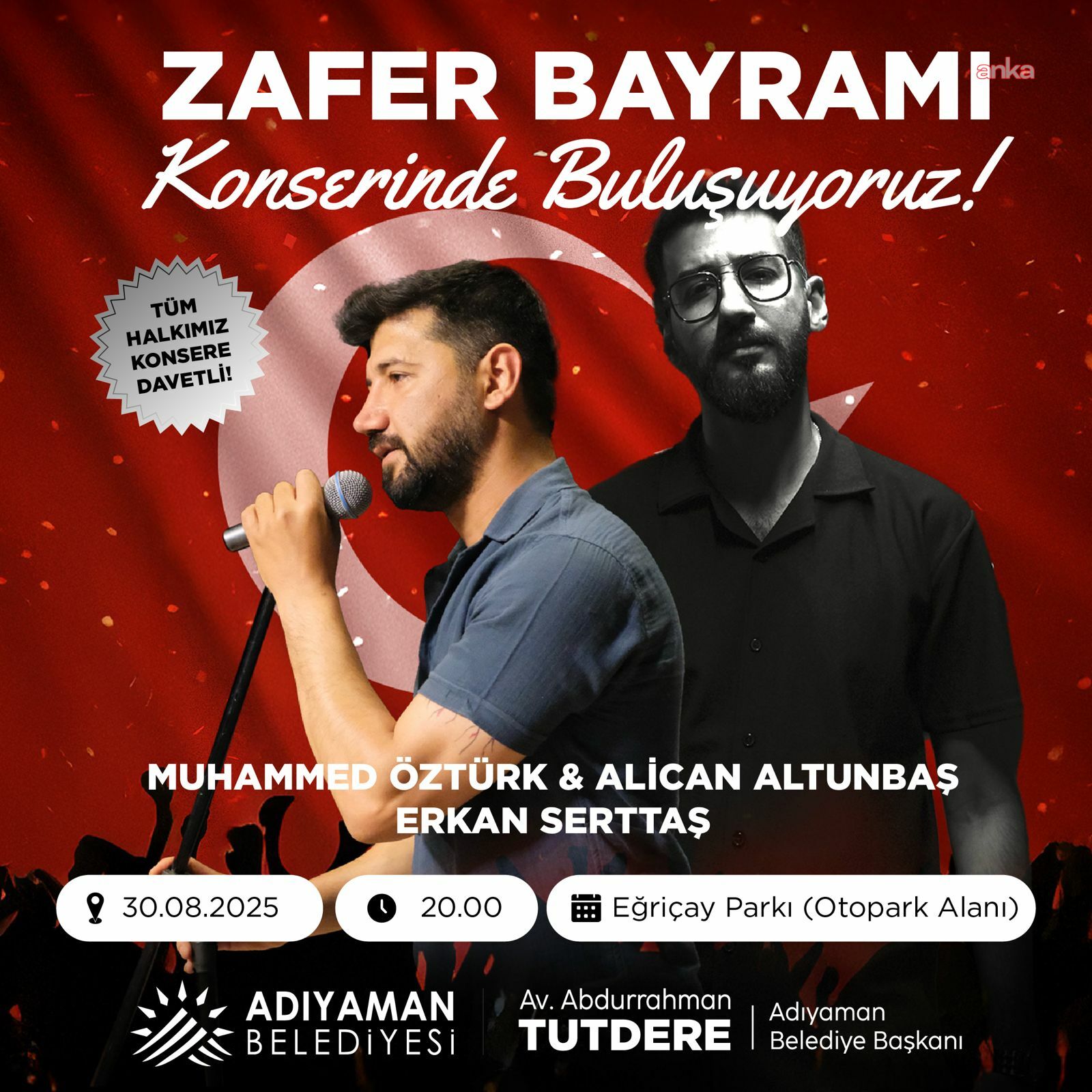 Adıyaman Belediyesi’nden 30 Ağustos Zafer Bayramı konseri