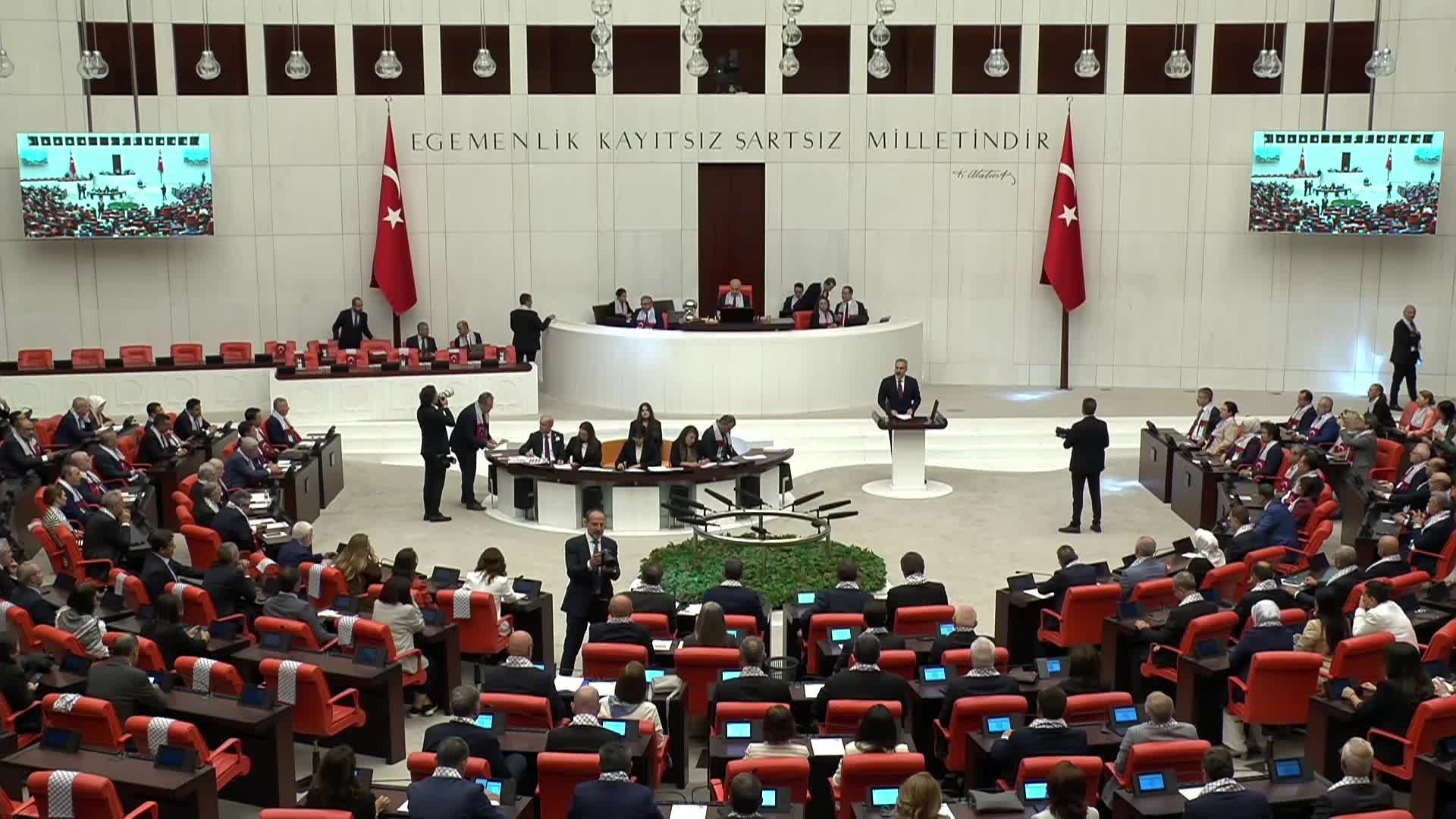 TBMM Genel Kurulu Gazze için olağanüstü toplandı... Hakan Fidan: İsrail ile ticaretini tamamen kesen başka ülke bulunmamakta
