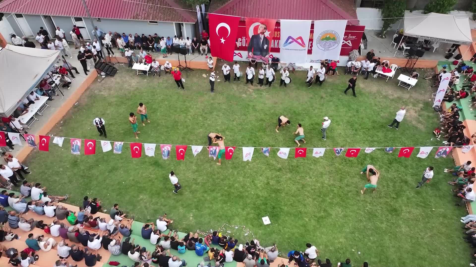 Mersin Büyükşehir Belediye Başkanı Seçer, Gözne Karakucak Güreşleri'ni izledi