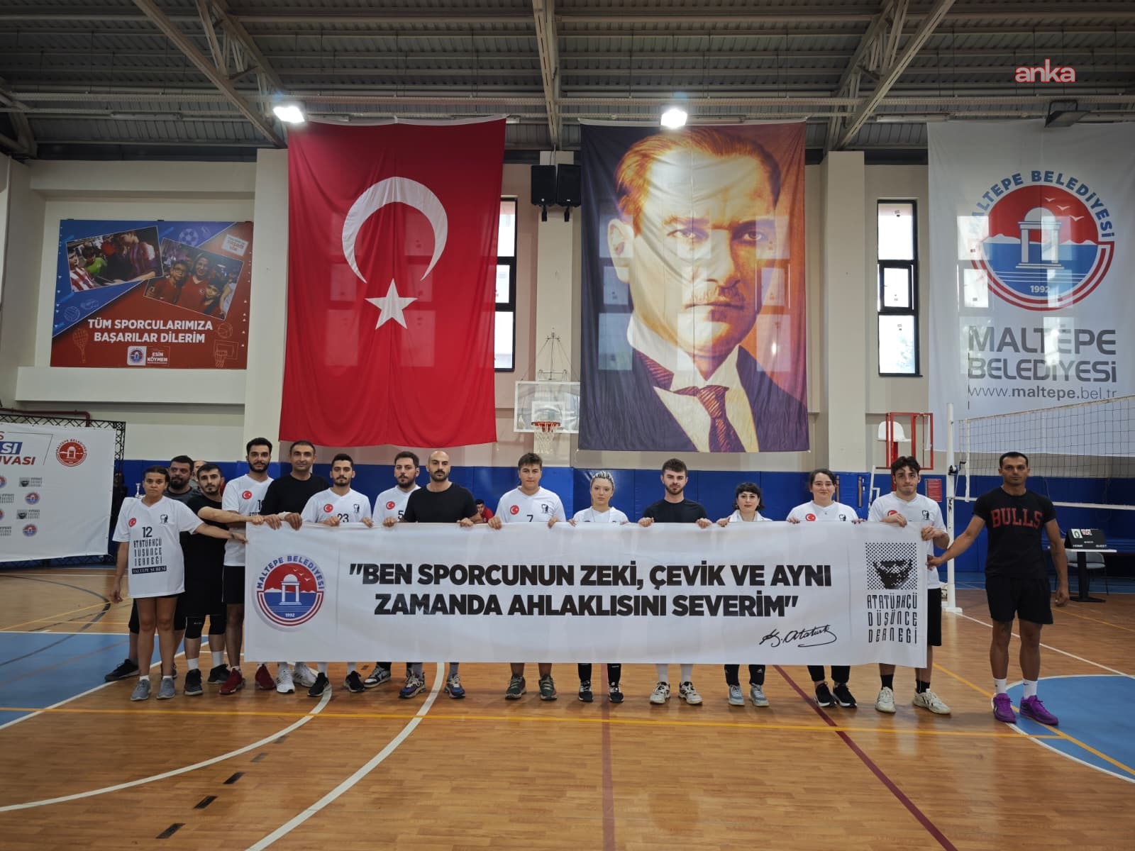 Maltepe'de "30 Ağustos Zafer Kupası Voleybol Turnuvası" heyecanı