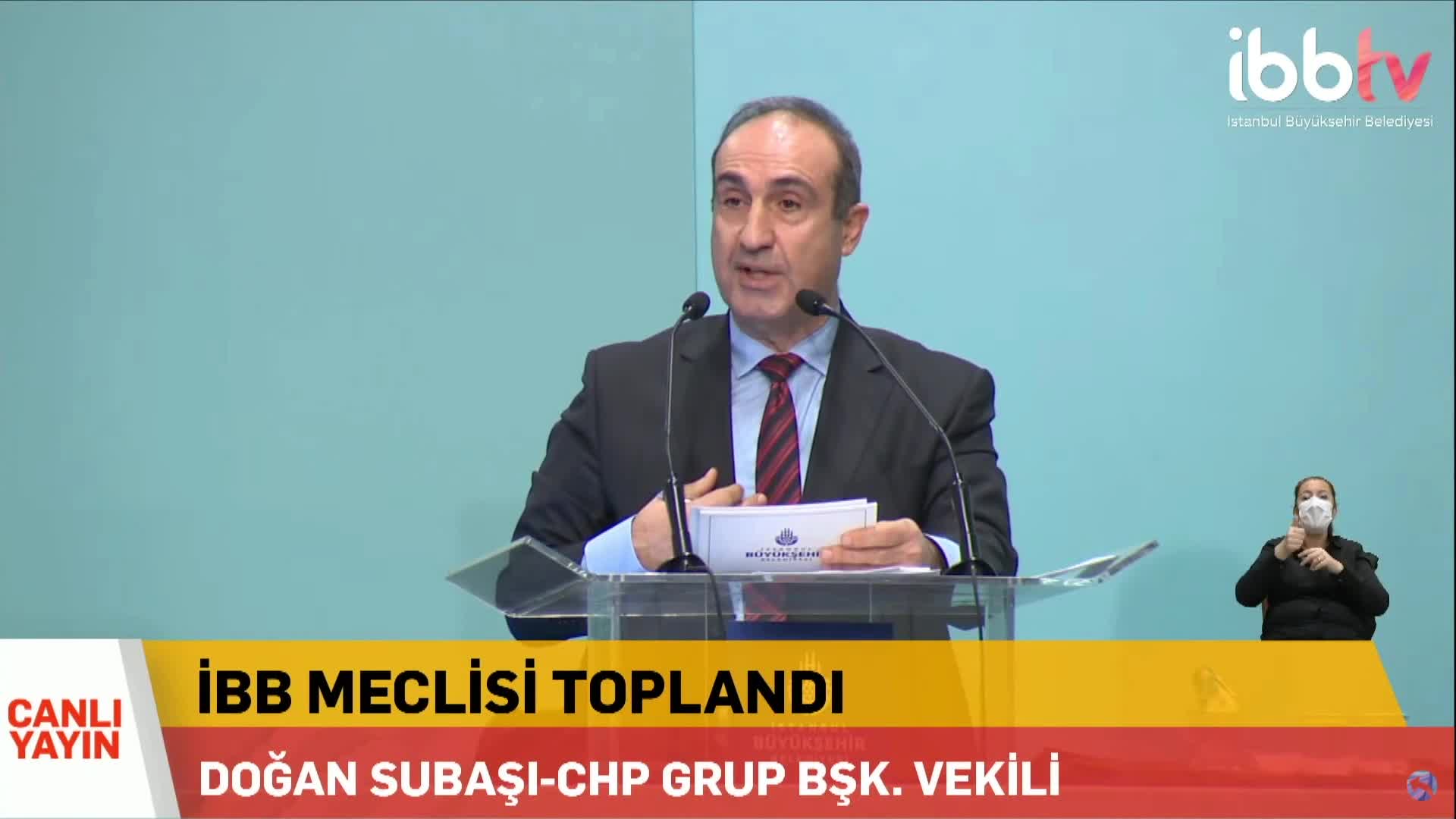 CHP İBB MECLİS GRUP BAŞKANVEKİLİ DOĞAN SUBAŞI : ŞEB-İ ARUS SON SABUN KÖPÜĞÜ GÜNDEMLERDEN BİRİ