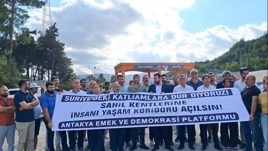 Hatay'dan Dünya Barış Günü mesajı Yayladağı Sınır Kapısı'ndan verildi: "Suriye'ye insani yardım koridoru açılsın"