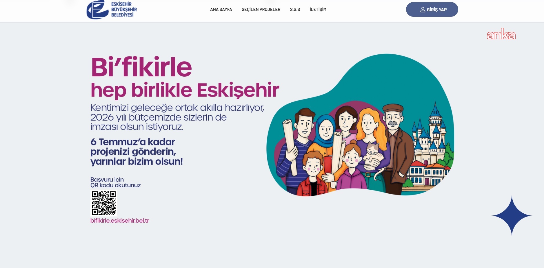 "Bi’fikirle hep birlikle Eskişehir" katılımcı bütçe uygulamasında 26 proje seçildi
