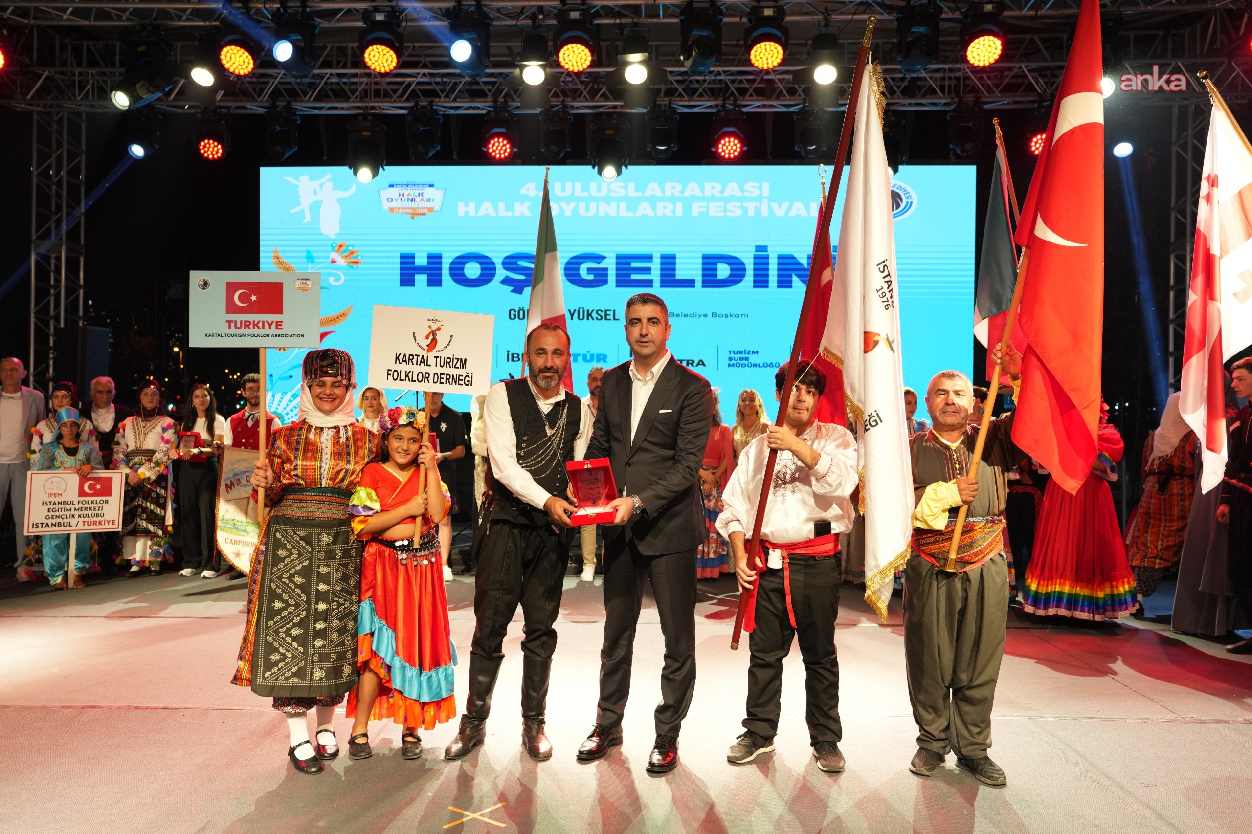 Kartal’da 4. Uluslararası Halk Oyunları Festivali sona erdi