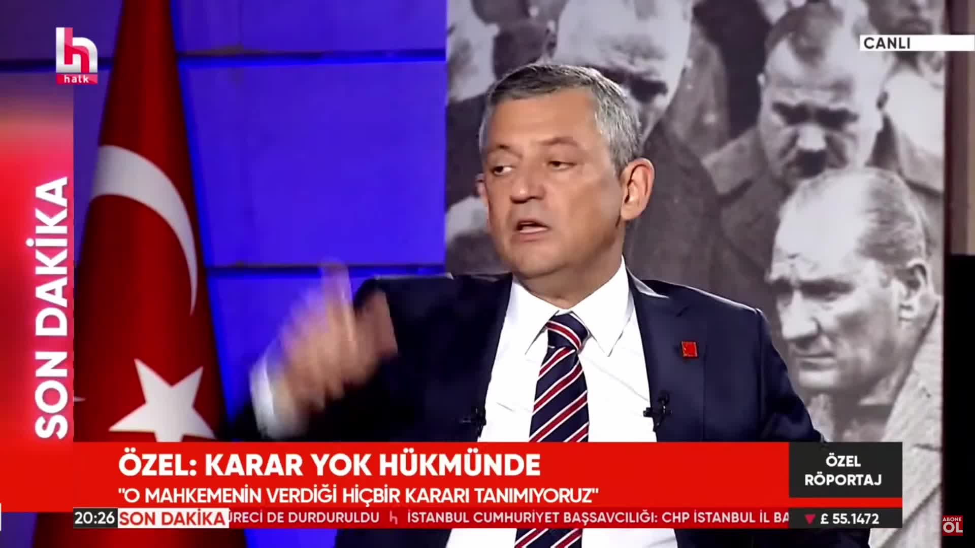 CHP Genel Başkanı Özel: "Partinin başında sınırları çizilmiş olarak oturacağıma, mücadelemi yaparım; hadi gelin indirin"