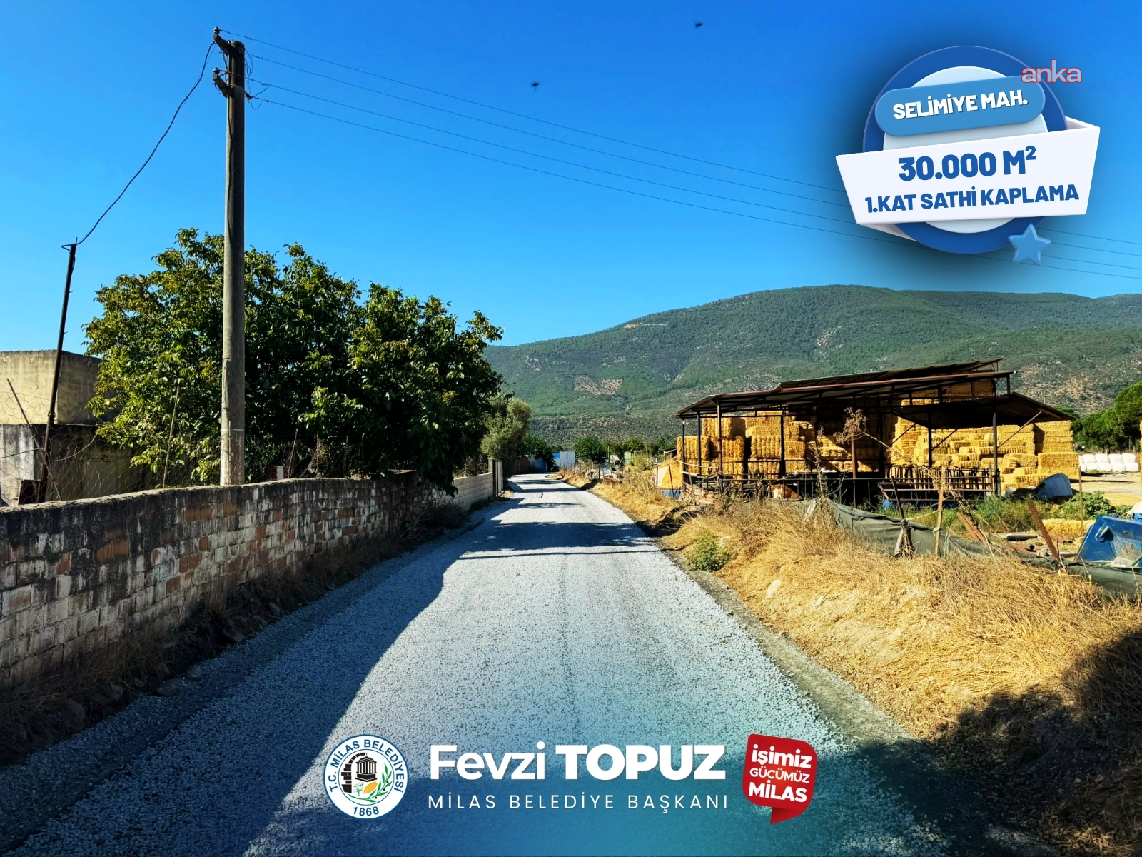 Milas Belediyesi'nden ilçenin farklı noktalarında yol seferberliği
