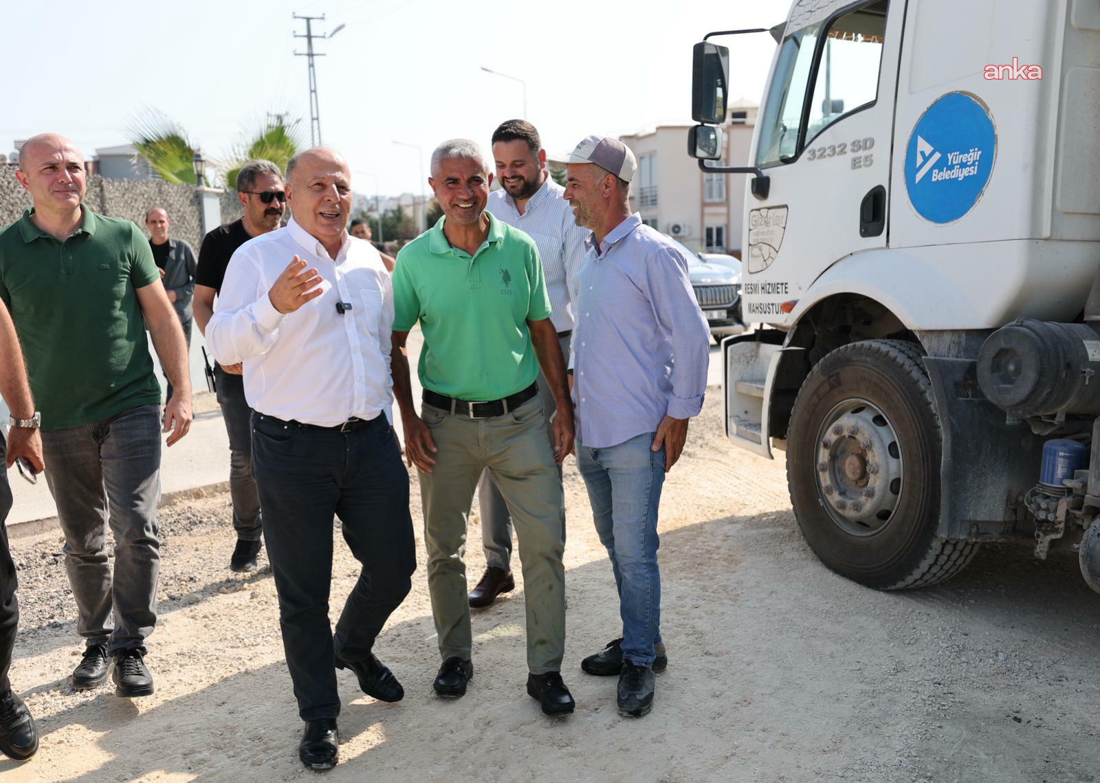 Yüreğir Belediye Başkanı Demirçalı, devam eden asfalt çalışmalarını inceledi