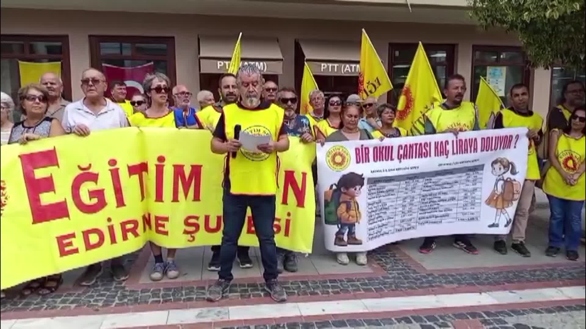 Eğitim Sen Edirne Şube Başkanı Acet: "Eğitim ticari bir faaliyet değil, toplumsal bir hizmettir"