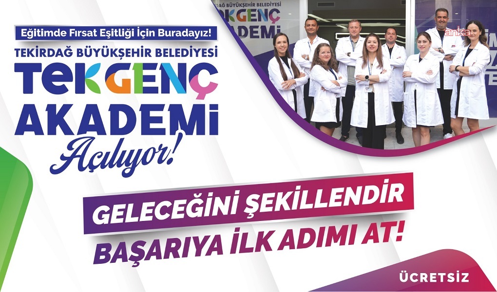 Tekirdağ Büyükşehir Belediyesi, Tek Genç Akademi’yi hizmete açıyor