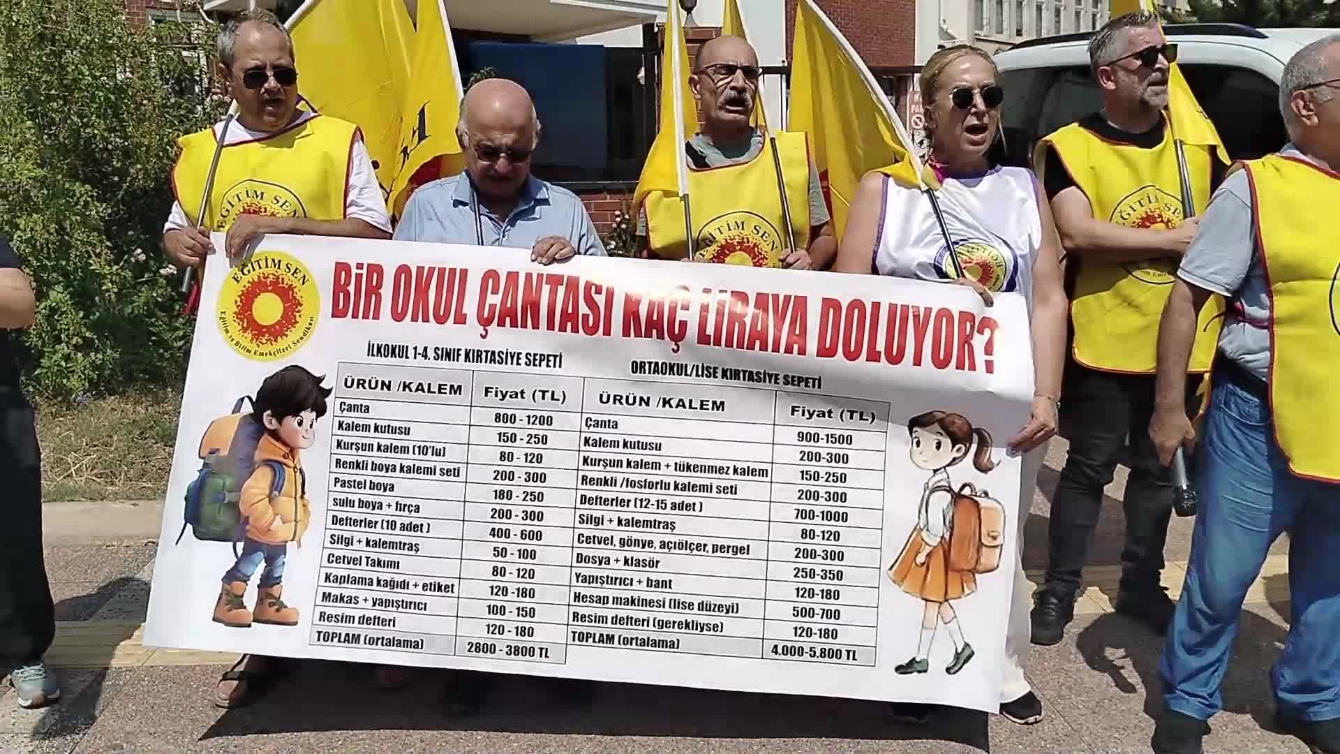 Eğitim-Sen Mersin Şubesi: Her öğrencinin eşit koşullarda eğitim görmesi devletin temel sorumluluğudur