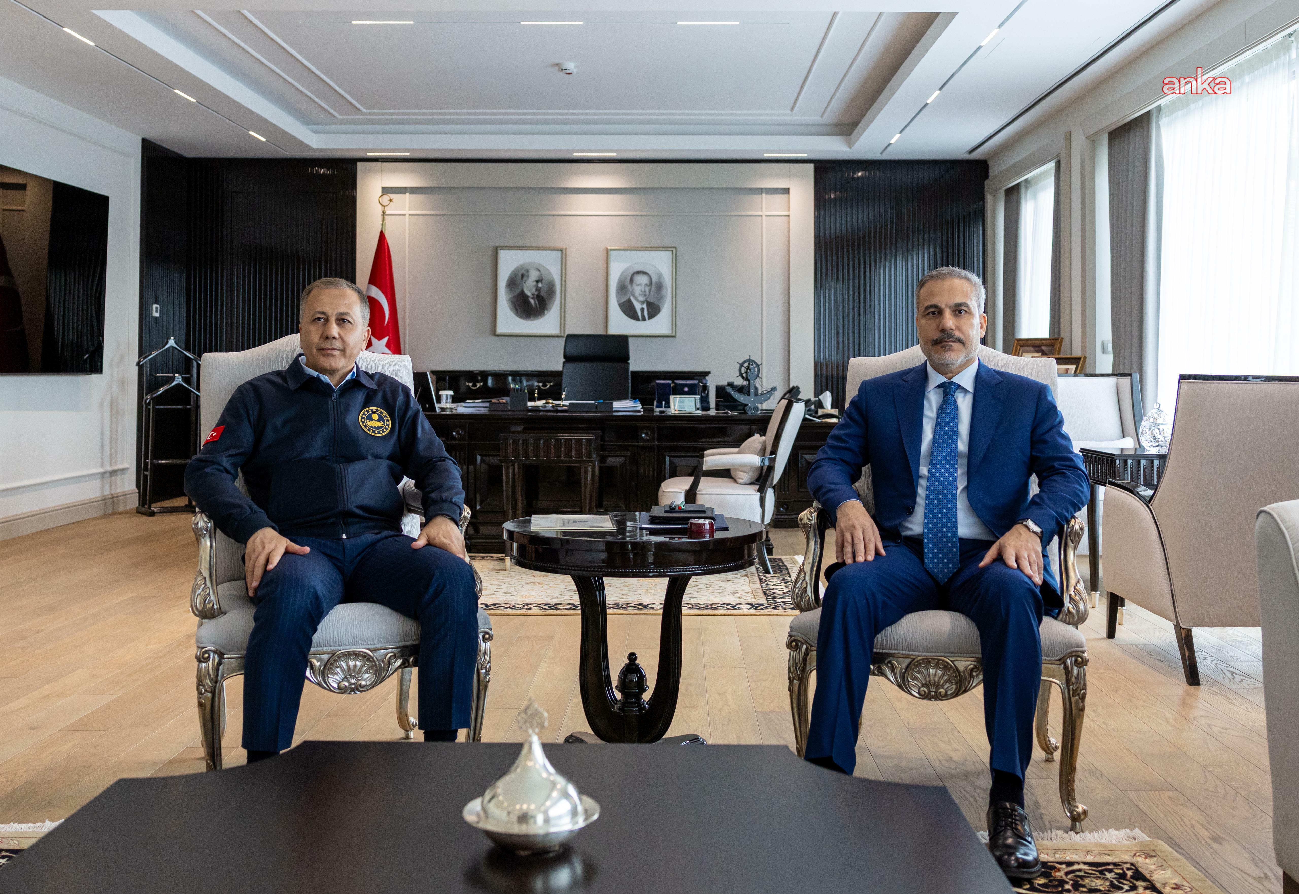 Dışişleri Bakanı Fidan, İçişleri Bakanı Yerlikaya ile görüştü