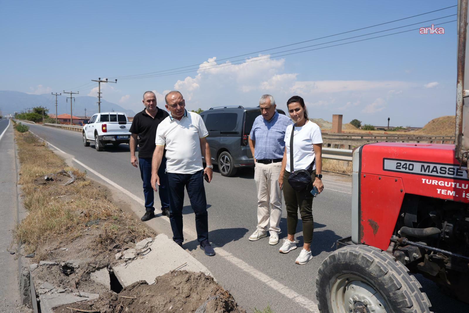 Turgutlu Belediye Başkanı Akın, yağıştan etkilenen bölgeleri inceledi