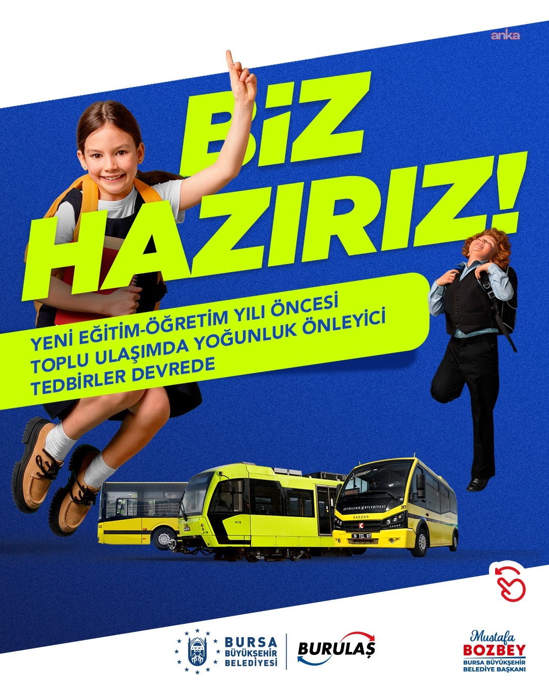 Bursa’da yeni eğitim yılı öncesi toplu ulaşımda ek seferler devrede