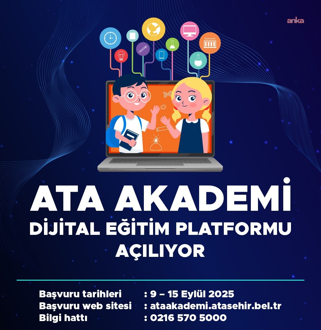 Ataşehir Belediyesi, "Ata Akademi Dijital Eğitim Platformu"nu hayata geçiriyor