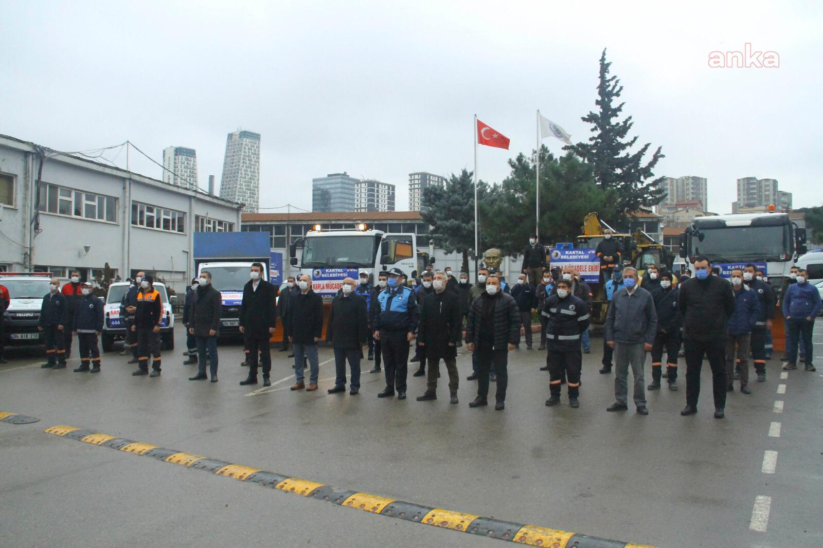 KARTAL BELEDİYESİ, BEKLENEN KAR YAĞIŞI ÖNCESİ TEYAKKUZA GEÇTİ