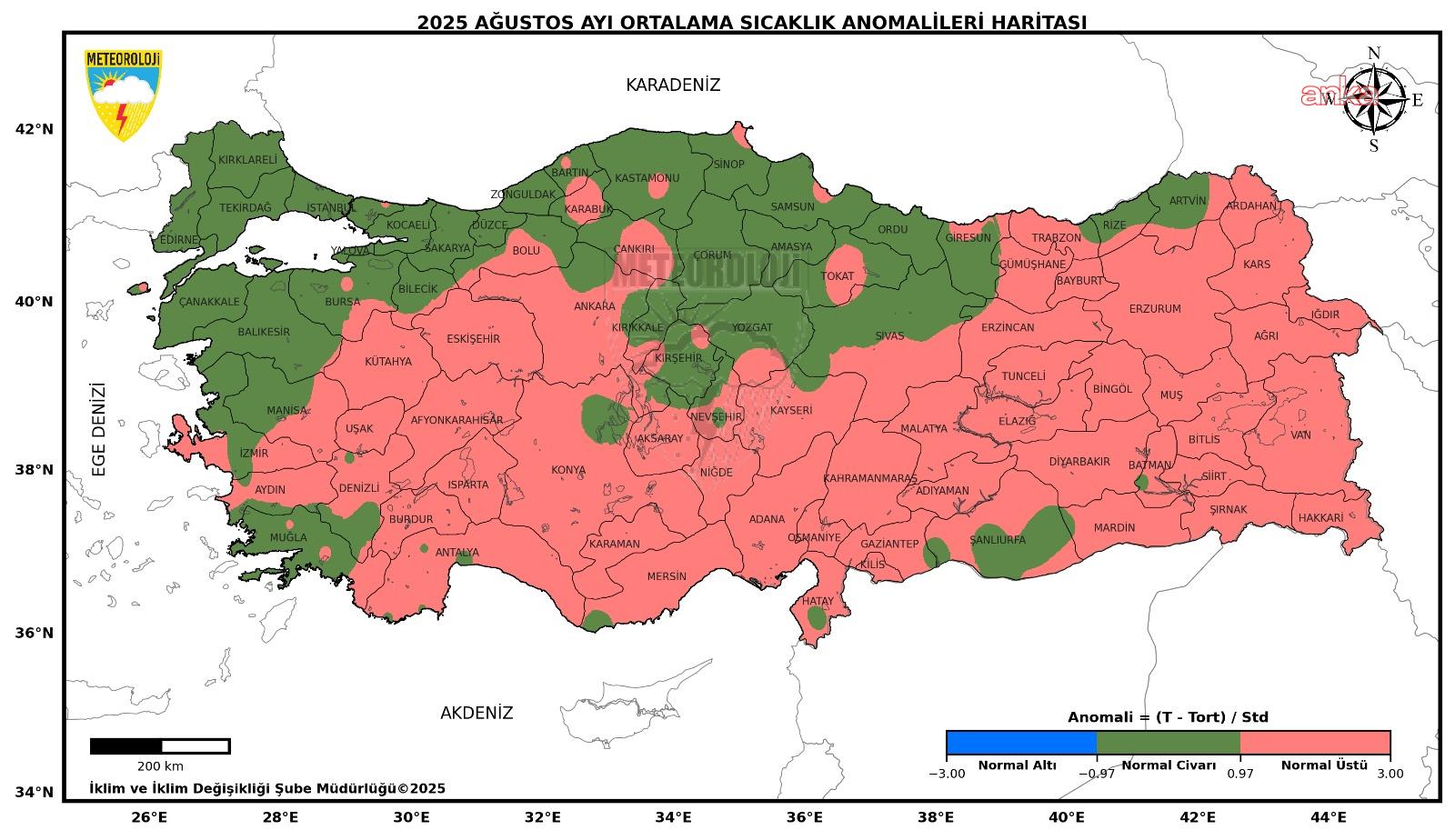 Meteoroloji'den ağustos ayı sıcaklık analizi: "Son 55 yılın en sıcak 4'üncü ağustos ayı"