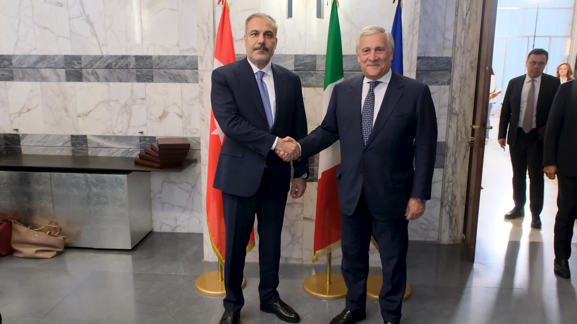 Bakan Fidan, İtalya Başbakan Yardımcısı ve Dışişleri Bakanı Tajani ile görüştü