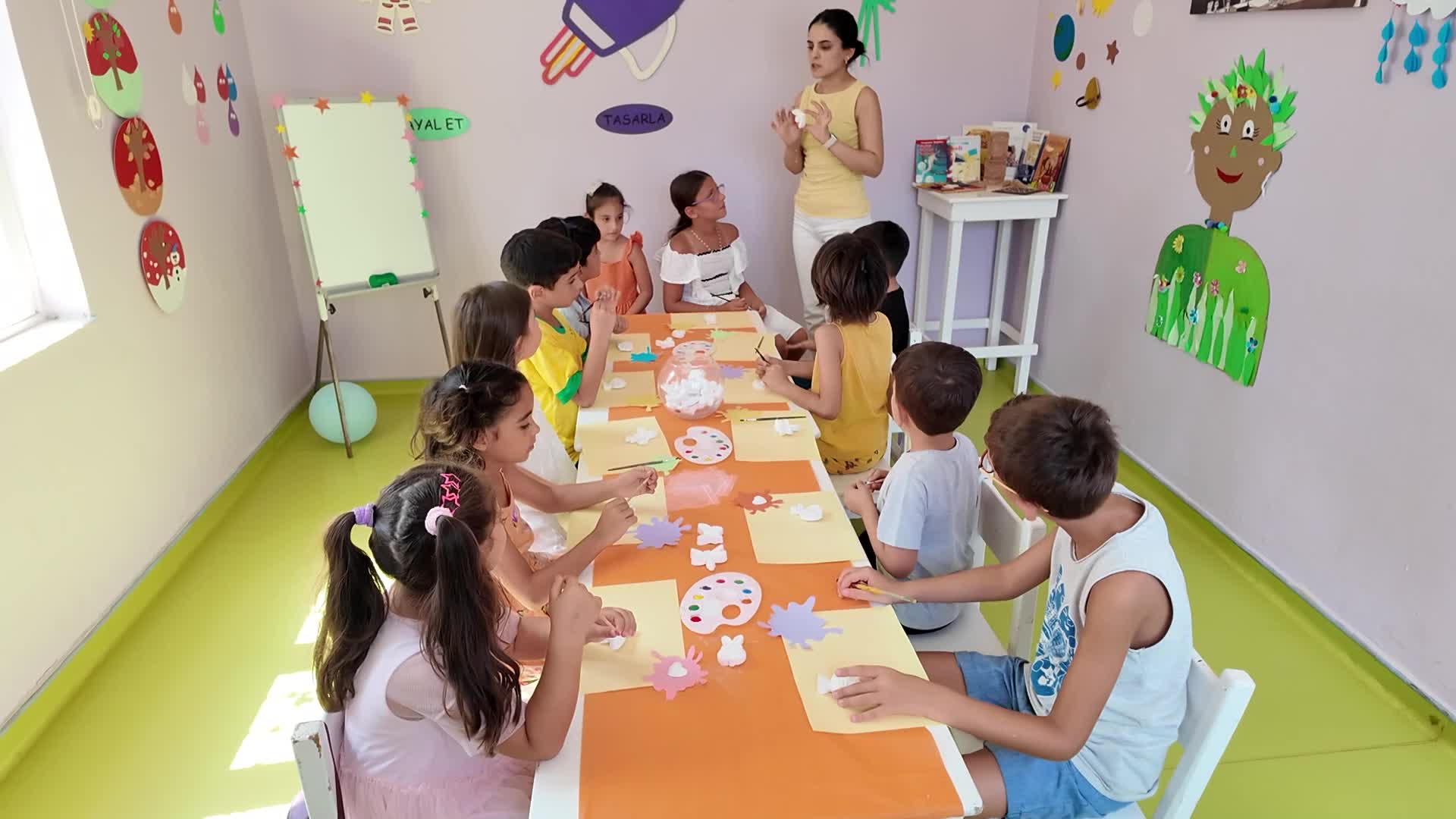 Mersin Büyükşehir Belediyesi Atakent Çocuk Hobi Atölyesi, çocukların duygusal ve sosyal gelişimine katkı sağlıyor