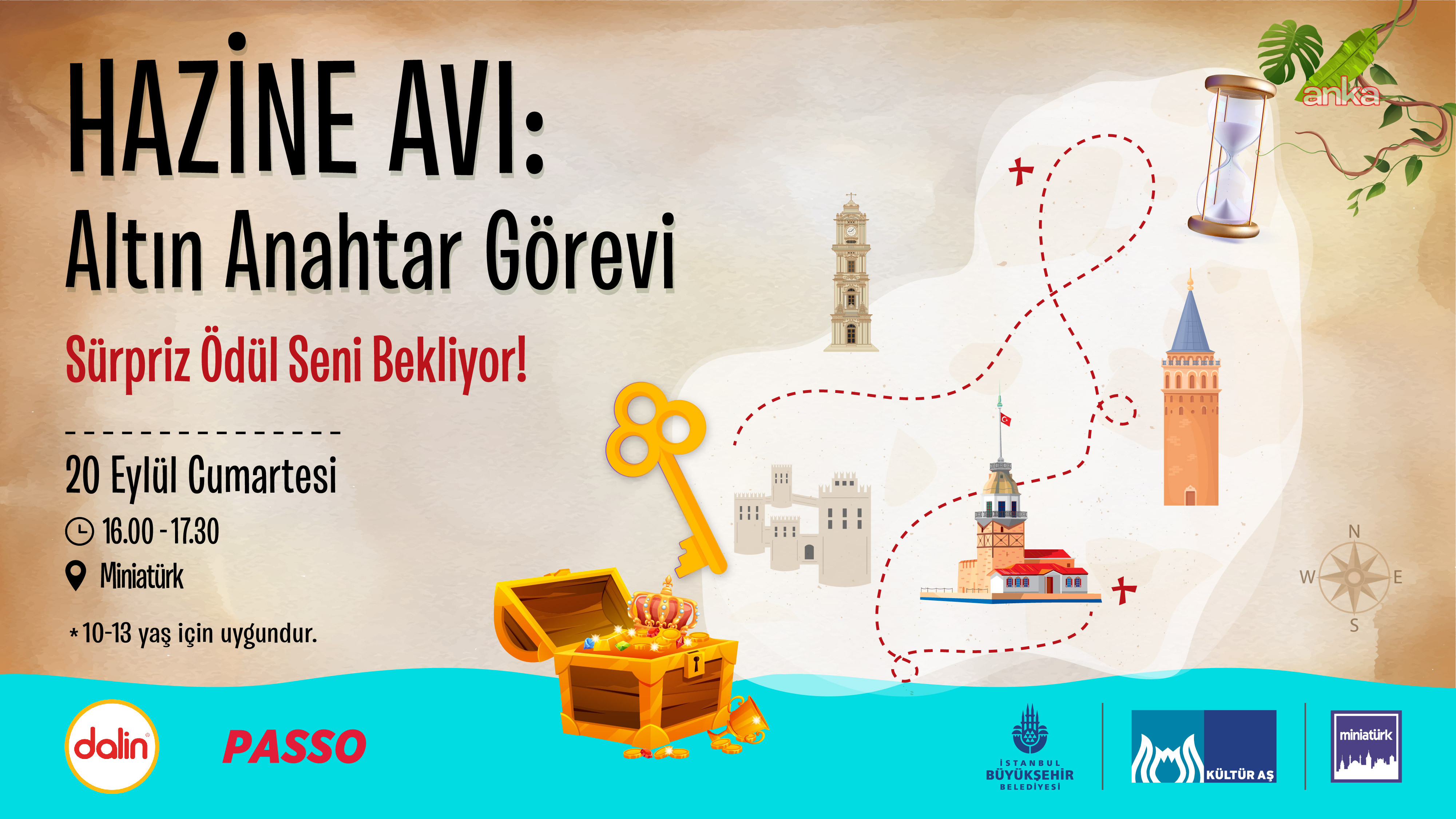 "Hazine Avı: Altın Anahtar Görevi" Miniatürk’te başlıyor