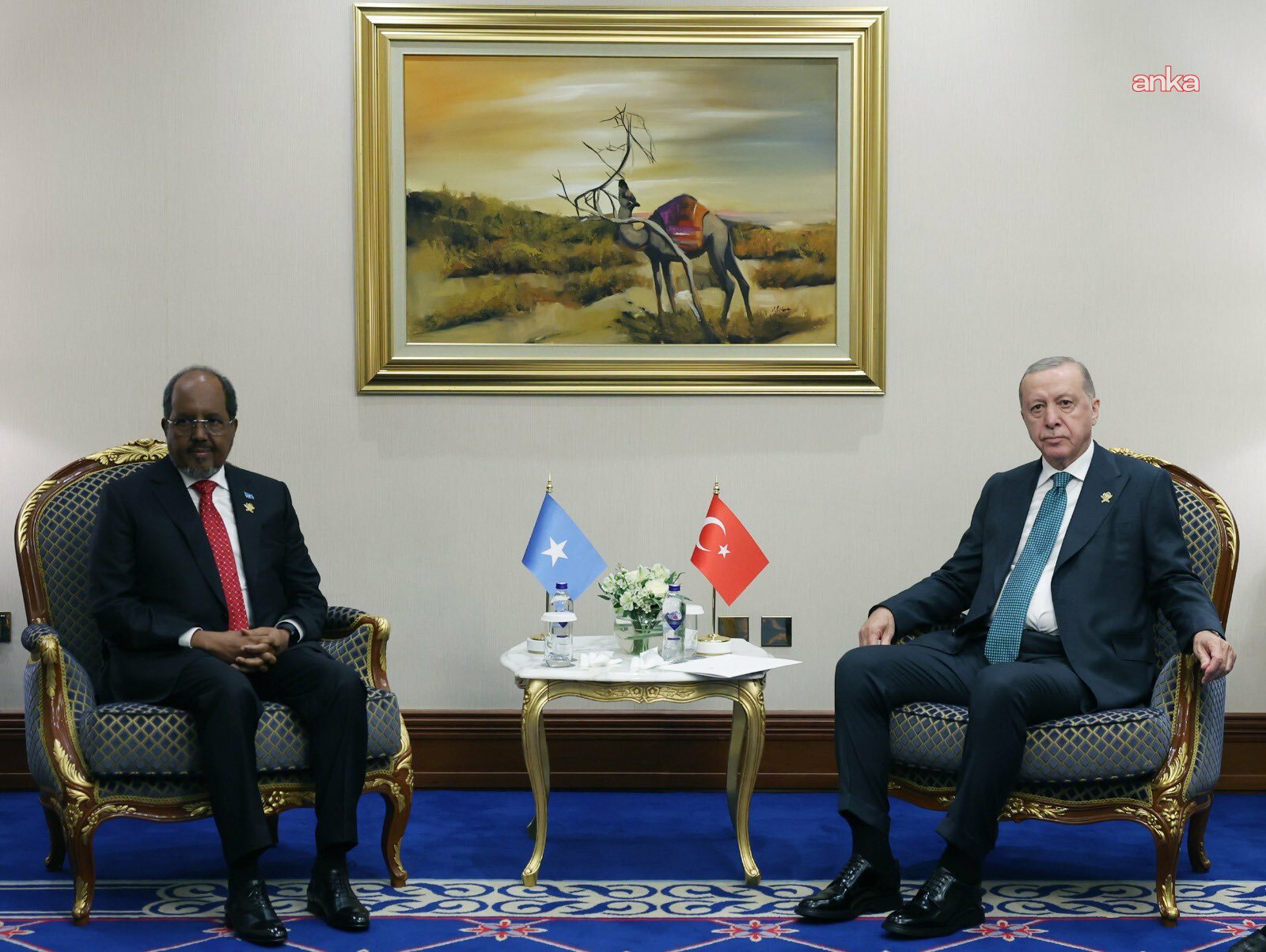 Cumhurbaşkanı Erdoğan, Katar’da Somali Cumhurbaşkanı Hasan Şeyh Mahmud ile görüştü