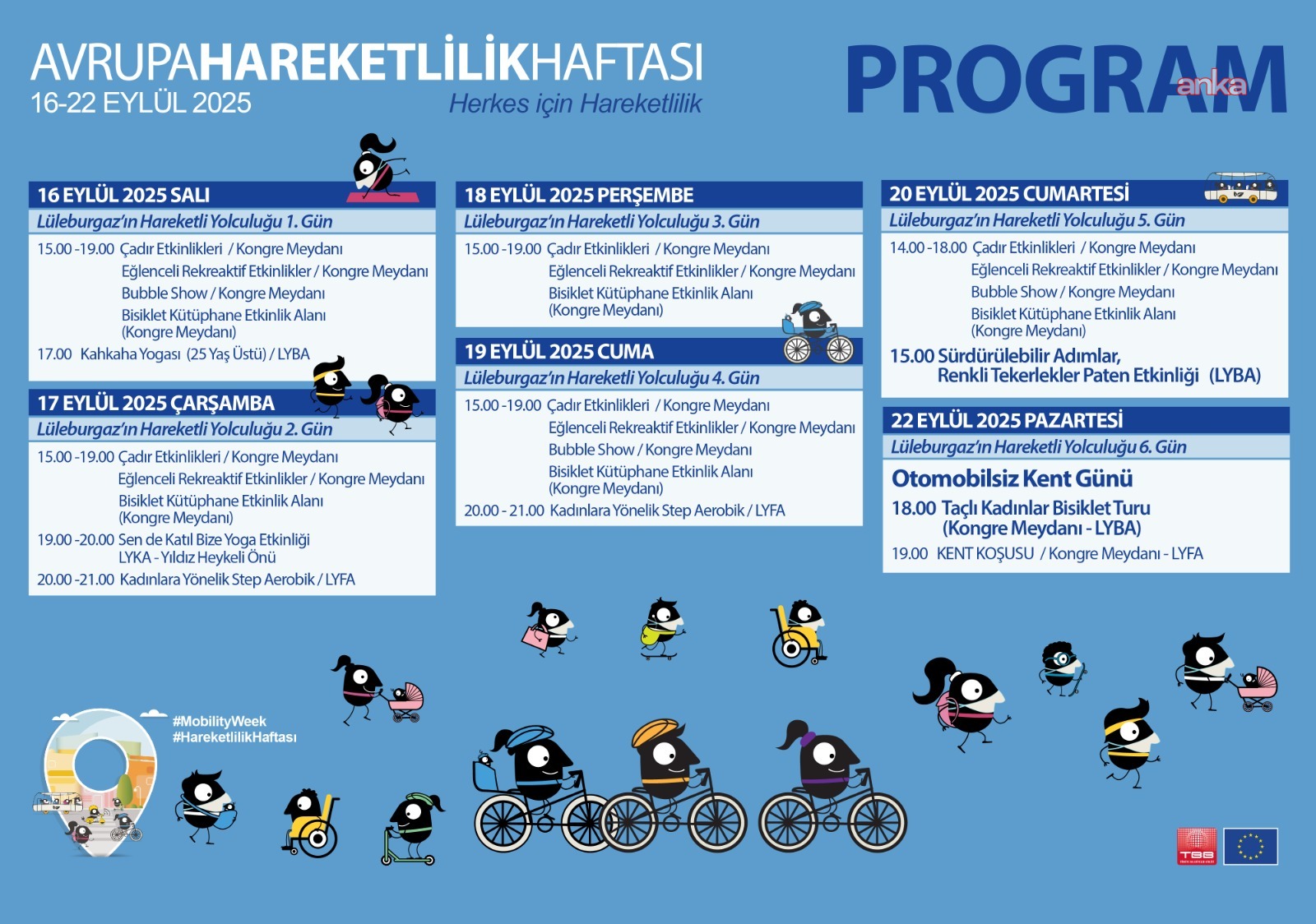 Lüleburgaz'da Avrupa Hareketlilik Haftası etkinlikleri başlıyor