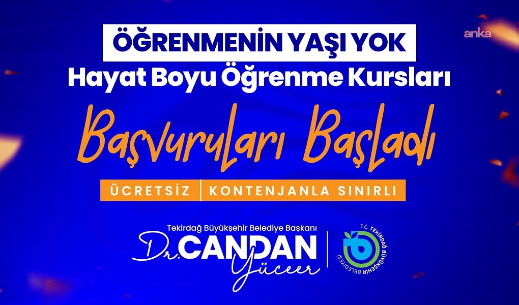Tekirdağ Büyükşehir Belediyesi'nin kültür, sanat ve spor kursları başlıyor