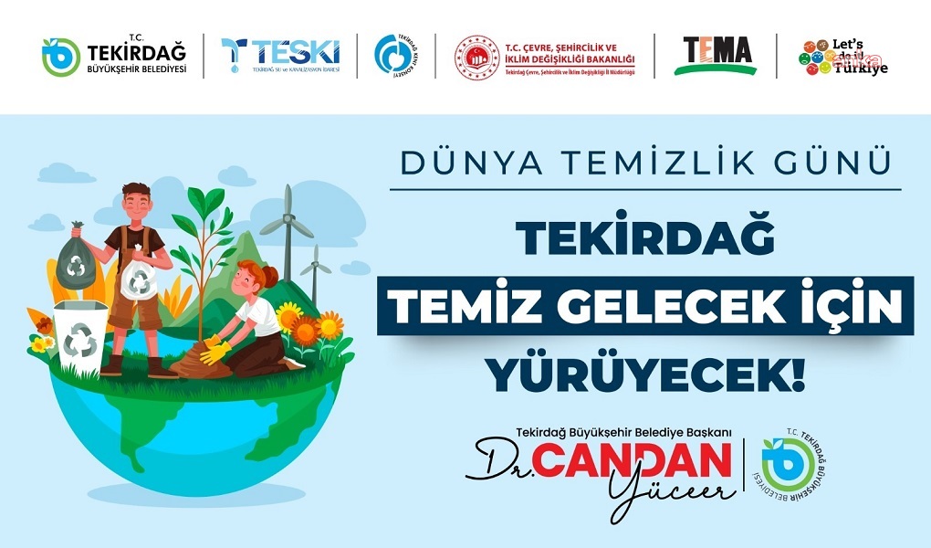 Tekirdağ Büyükşehir Belediyesi’nden Dünya Temizlik Günü’ne özel etkinlik