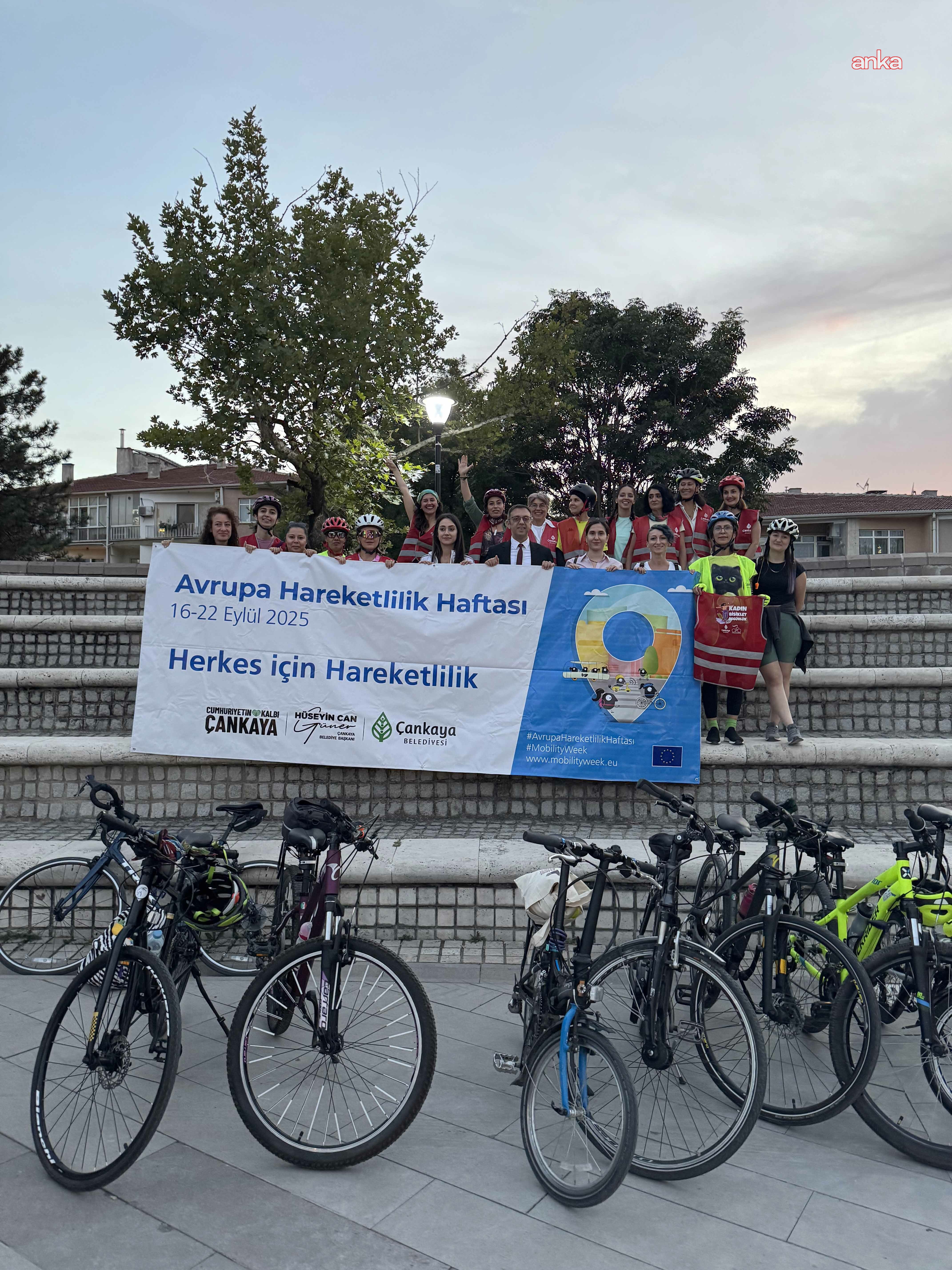 Çankaya Belediyesi, Avrupa Hareketlilik Haftası’nda kadınlar için bisiklet etkinliği düzenledi