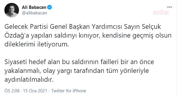 BABACAN:"CUMHURBAŞKANINI VE İRİLİ UFAKLI ORTAKLARINI, AYRIŞTIRAN, KUTUPLAŞTIRAN BU DİLDEN VAZGEÇMEYE DAVET EDİYORUZ"