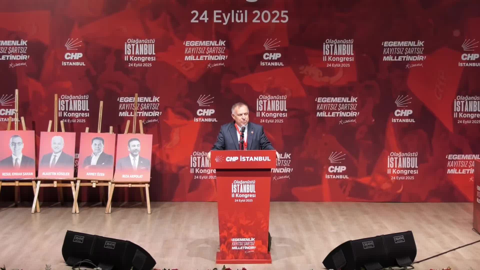 CHP Olağanüstü İstanbul İl Kongresi... Gökan Zeybek: “Özgür Çelik'in yanındayız, arkasındayız dimdik onu destekliyoruz”