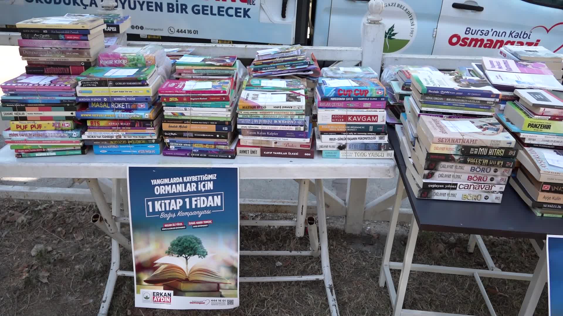 Osmangazi’de kitap bağışları fidana dönüşüyor