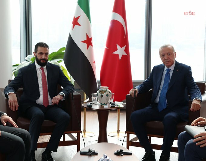 Cumhurbaşkanı Erdoğan, New York’ta Suriye Cumhurbaşkanı Şara ile görüştü