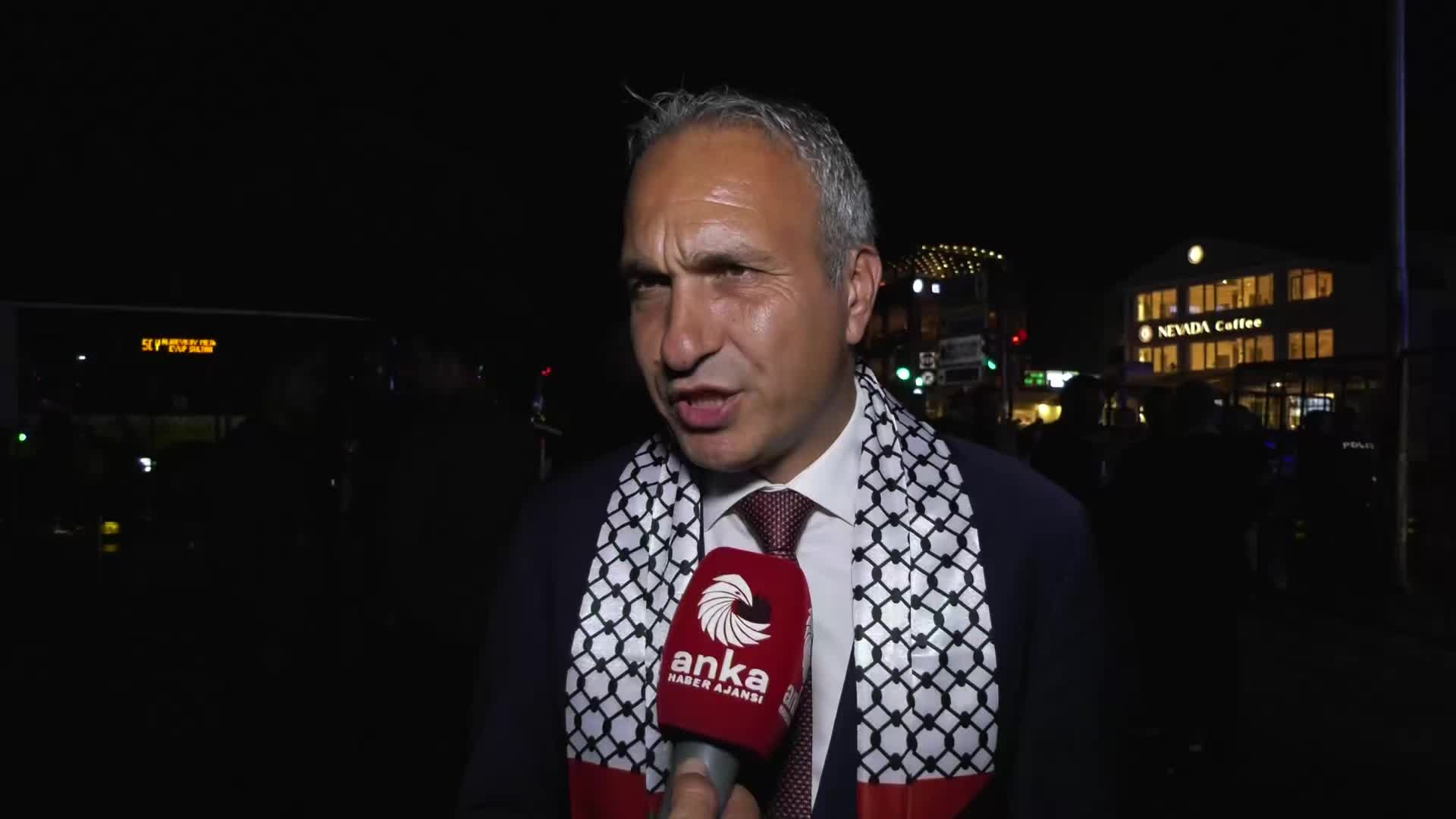 CHP'den ''Filistin'e Destek'' mitingi... Suat Özçağdaş: Cumhuriyet Halk Partisi için Filistin davası bir gelenek