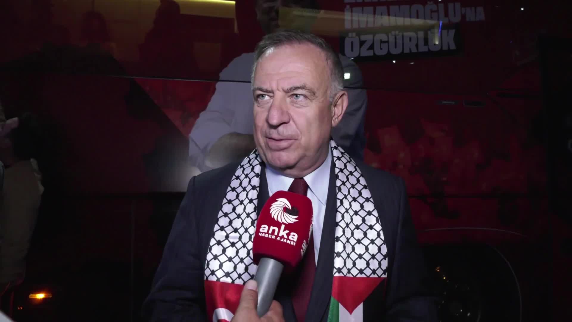 CHP'den ''Filistin'e Destek'' mitingi... Gökan Zeybek: Bir an önce Gazze’de, Filistin’de, bütün Orta Doğu’da da barış egemen olacak