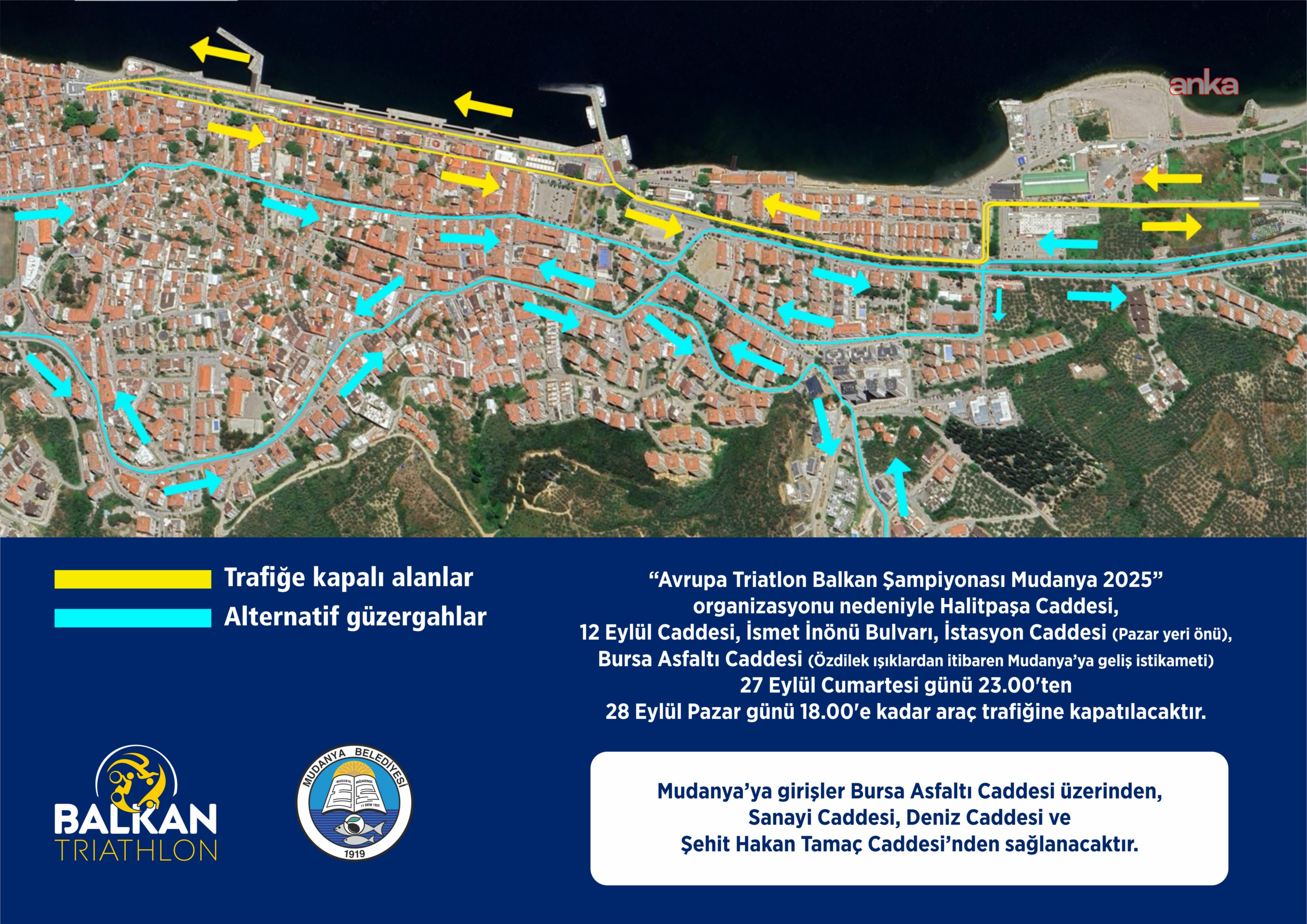 Mudanya’da, Avrupa Triatlon Balkan Şampiyonası heyecanı başlıyor