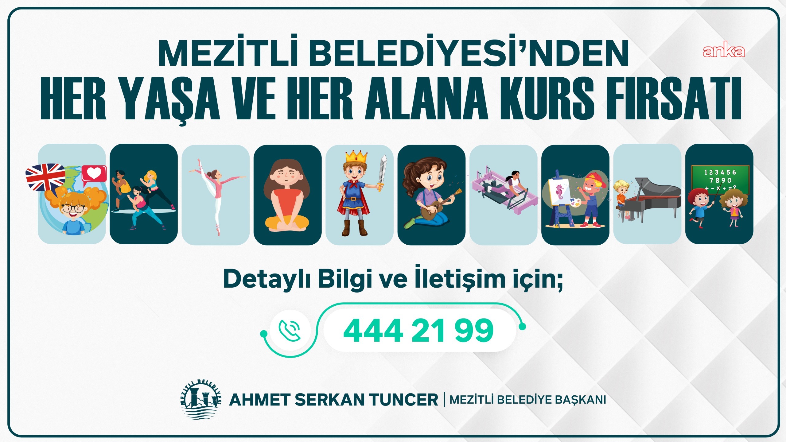 Mezitli Belediyesi’nden her yaşa ve ilgi alanına uygun kurslar