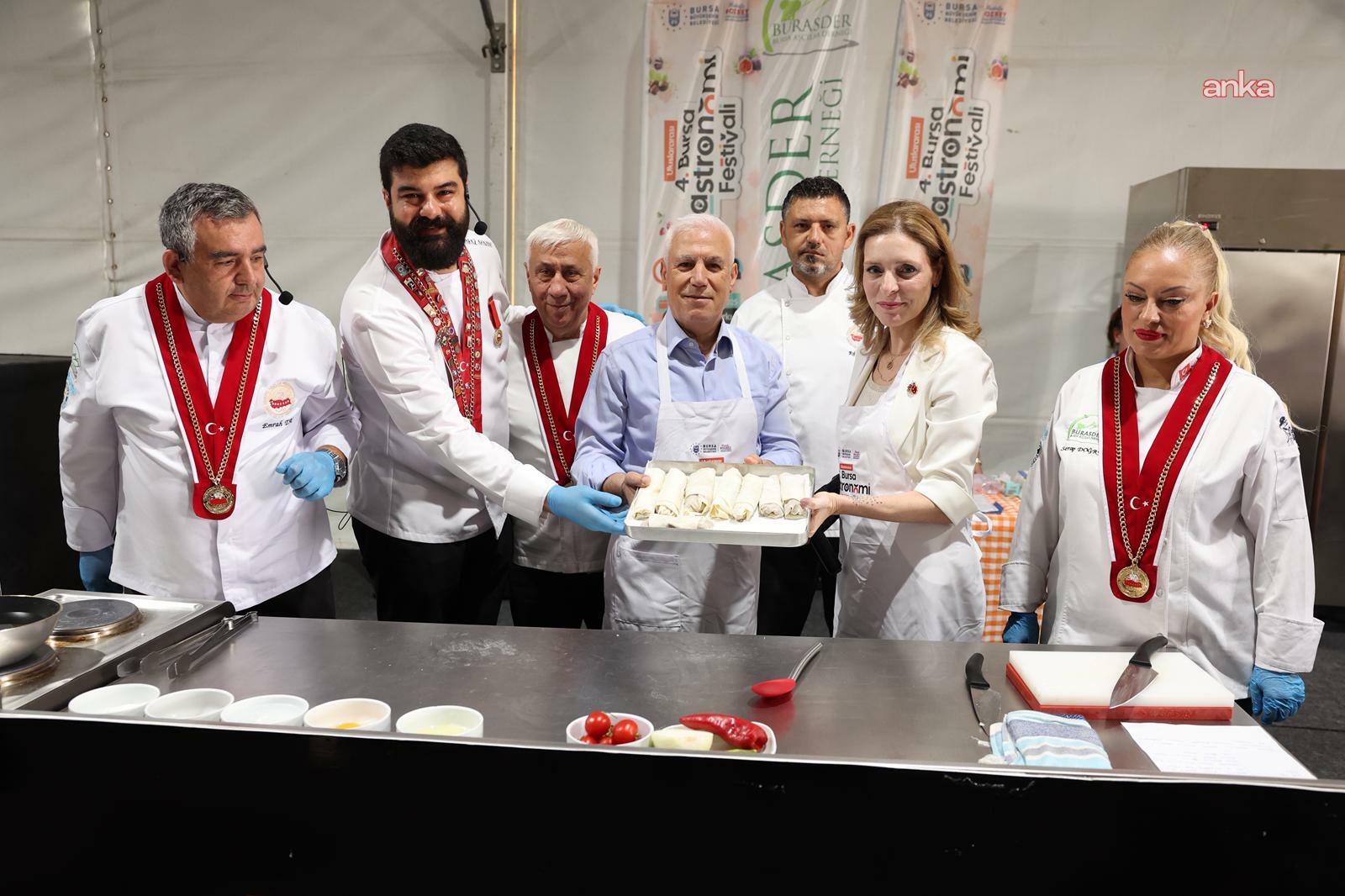 4. Bursa Uluslararası Gastronomi Festivali yüz binleri buluşturdu