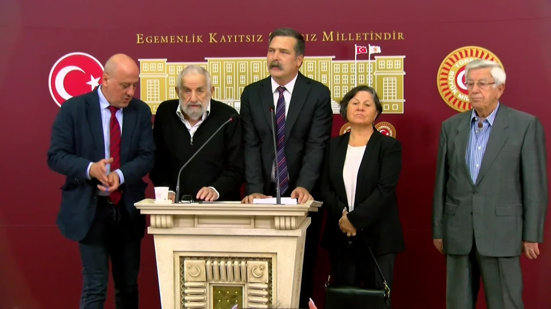 Can Atalay'ın babası Mustafa Atalay, Erkan Baş'la birlikte Meclis'te konuştu: "Can Atalay’ın Meclis Kütüğü'ne kaydı yapılmalıdır"