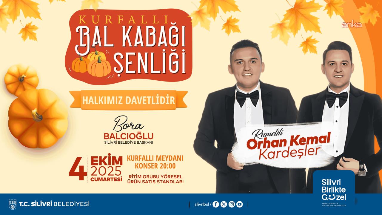 Silivri Belediyesi'nden Kurfallı'da Balkabağı Şenliği