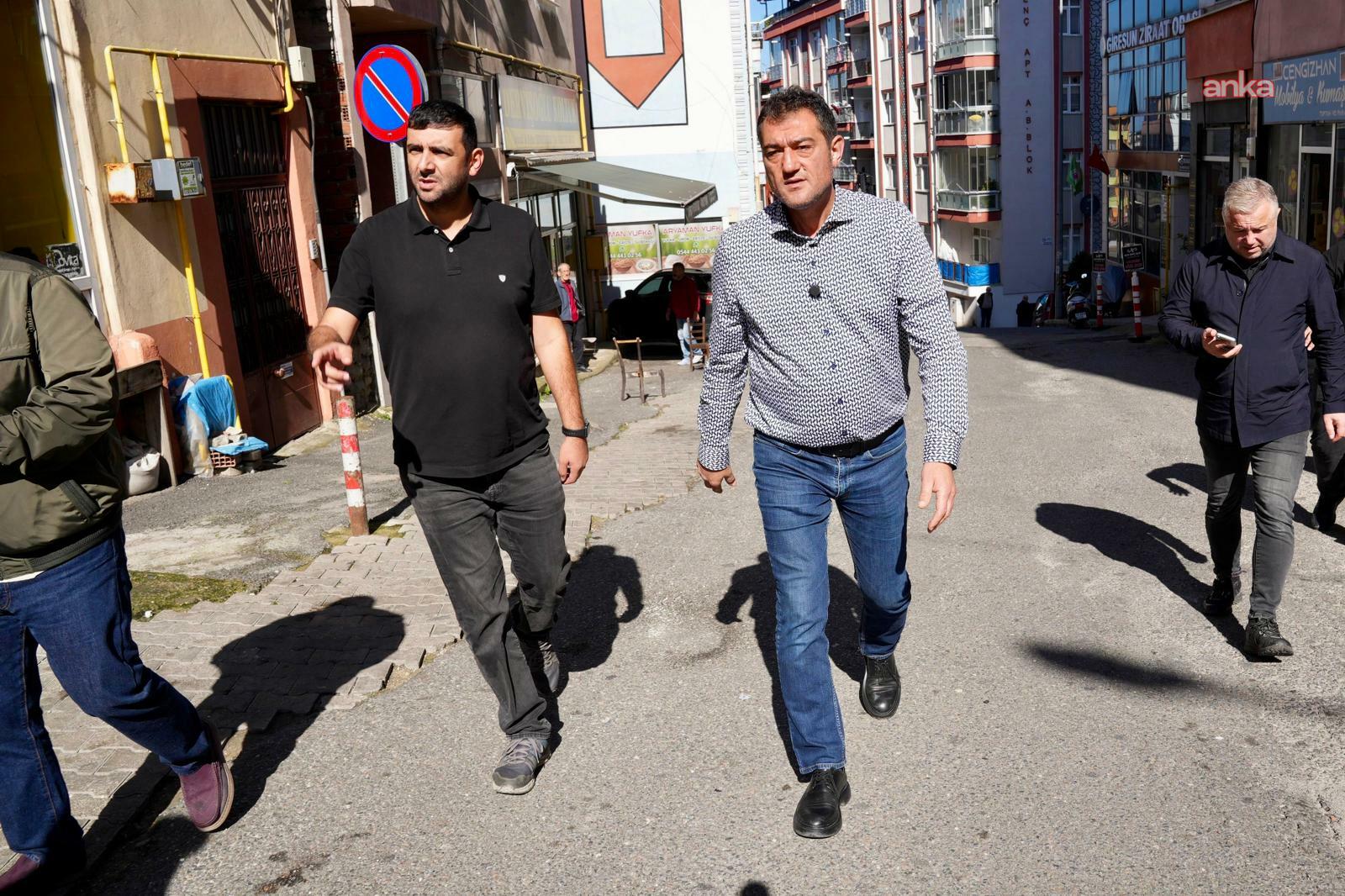 Giresun Belediyesi'nin cadde ve sokak yenileme çalışmaları sürüyor